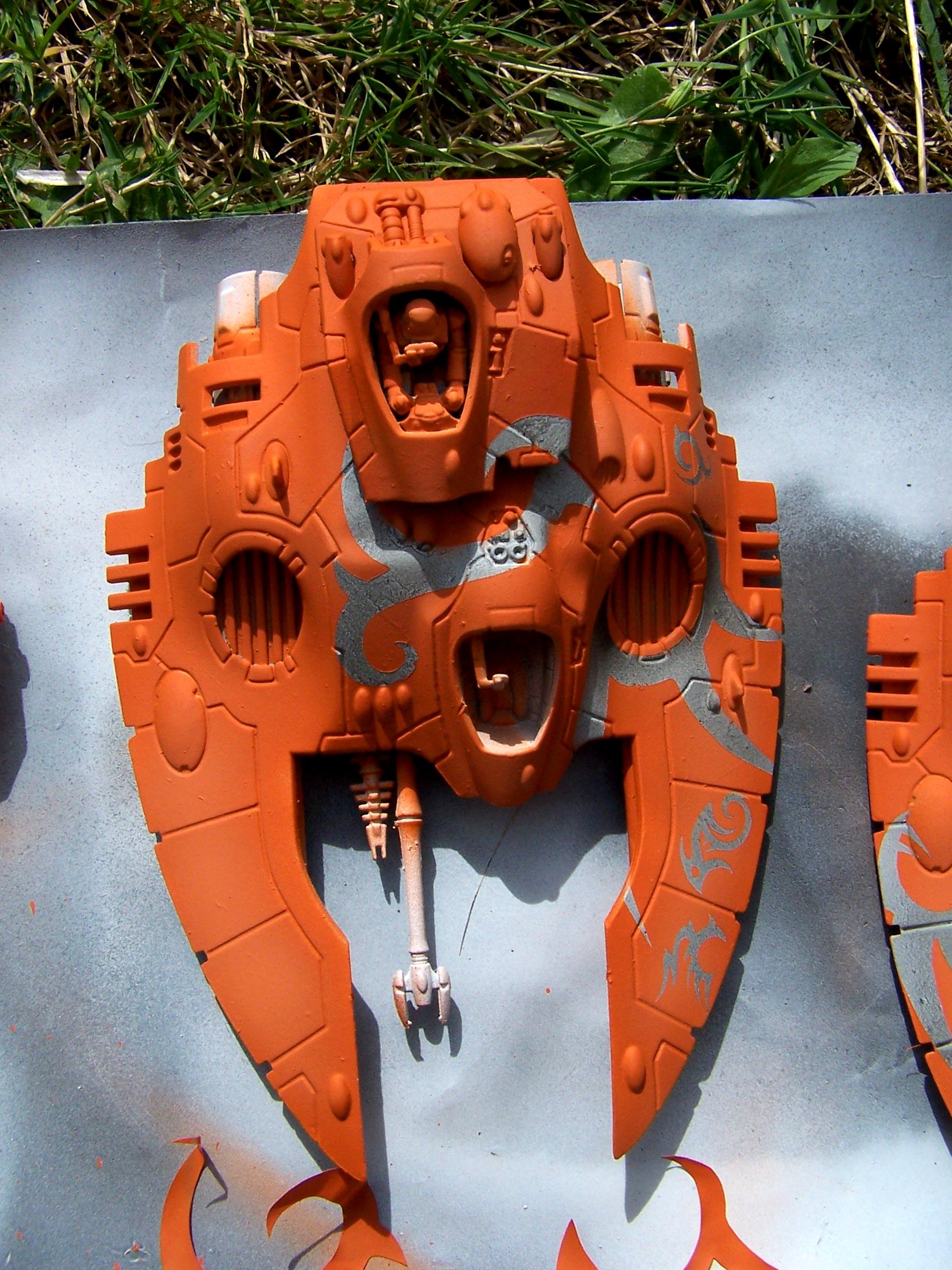 Airbrush, Anarchy Models, Eldar, Fire Prism, Lugganath, Silvermk2, Stencil, Vehicle, Work In Progress