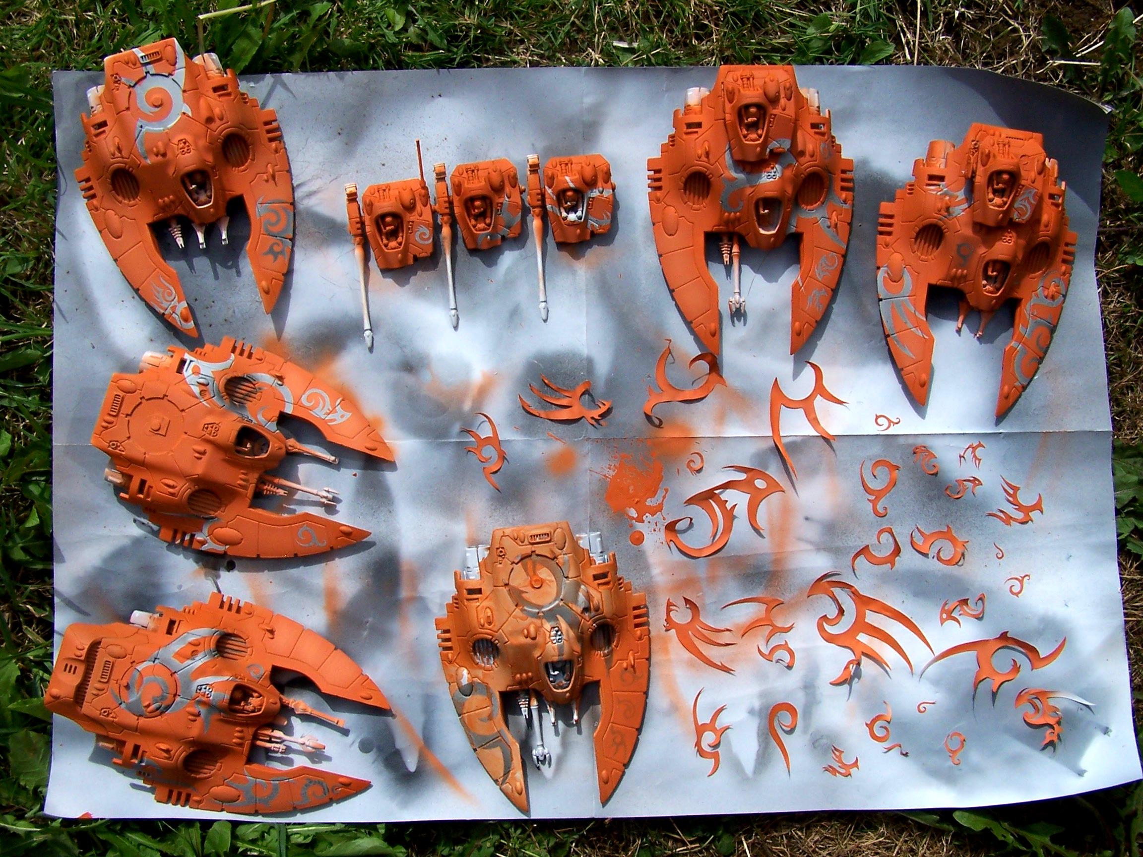 Airbrush, Anarchy Models, Eldar, Lugganath, Silvermk2, Stencil, Vehicle, Work In Progress