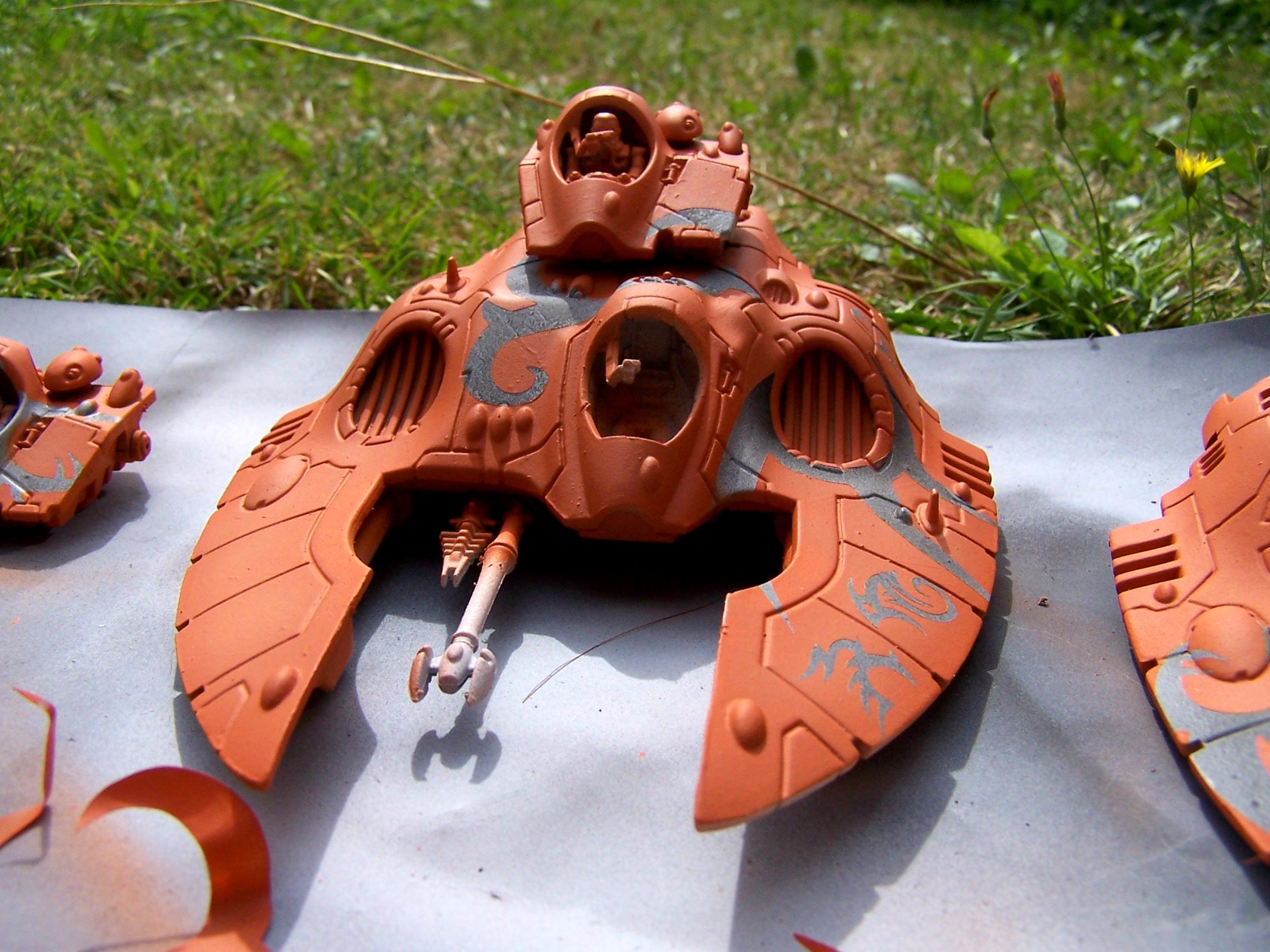 Airbrush, Anarchy Models, Eldar, Lugganath, Silvermk2, Stencil, Vehicle, Work In Progress
