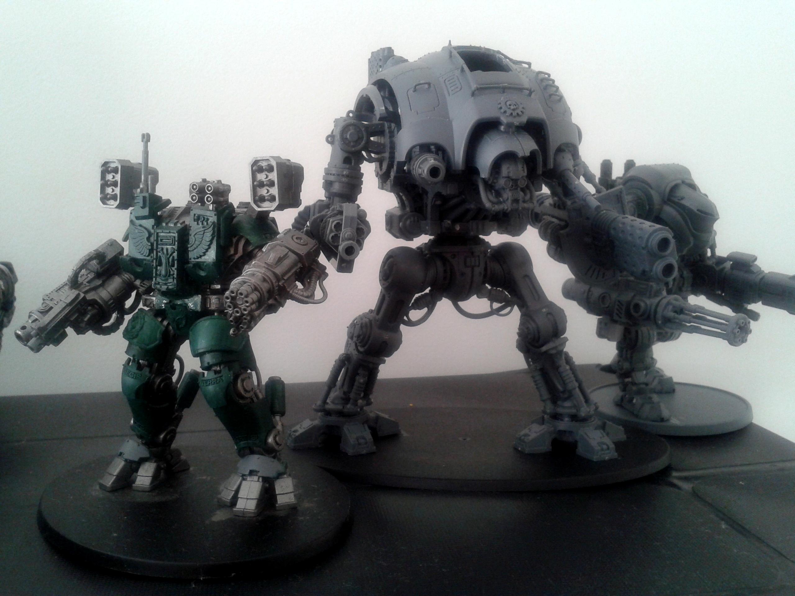 15mm Leviathan Crusader, Comparison, Conversion, Dreadknight, Imperial Knight, Leviathan Crusader