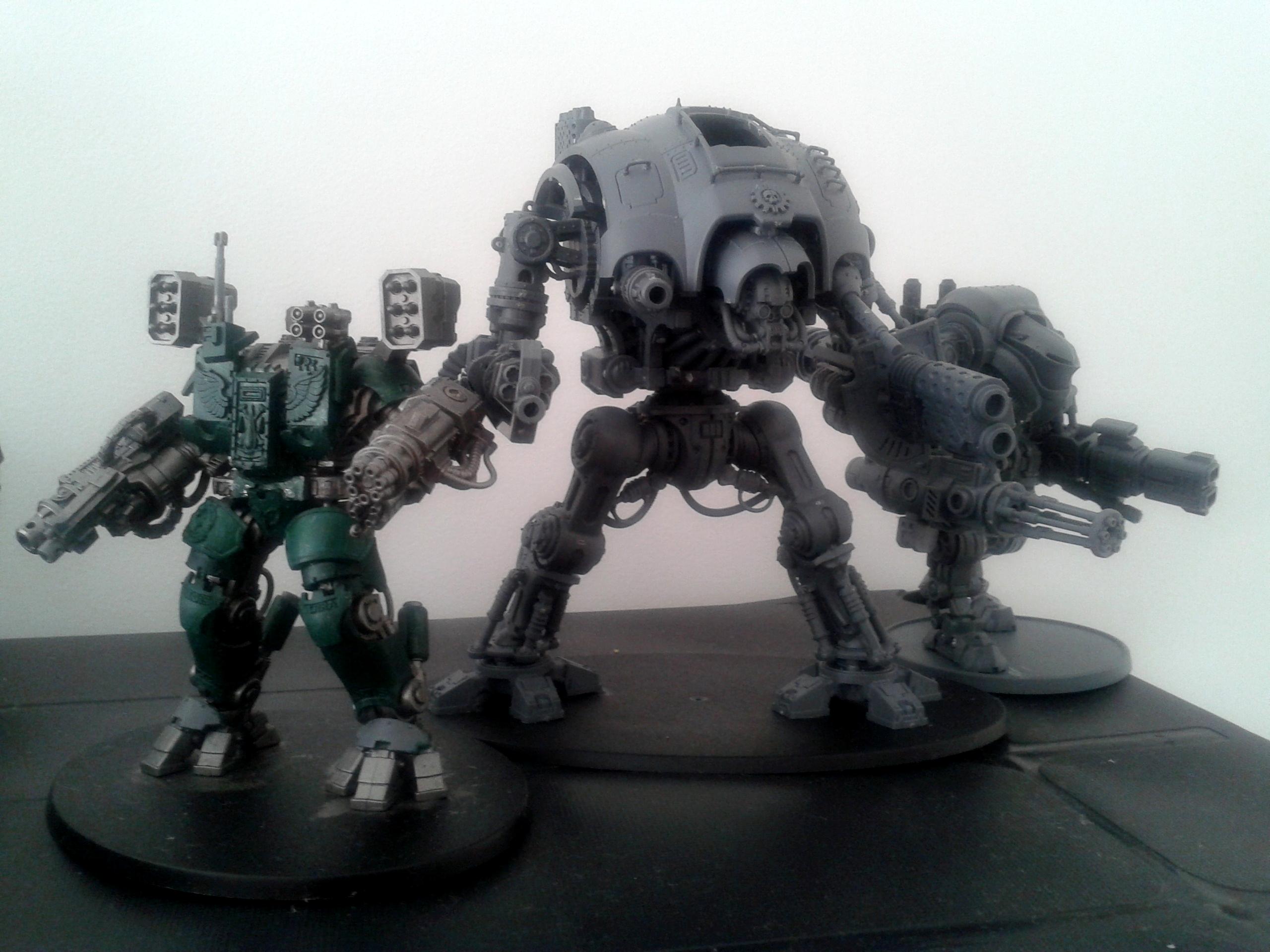 15mm Leviathan Crusader, Comparison, Conversion, Dreadknight, Imperial Knight, Leviathan Crusader
