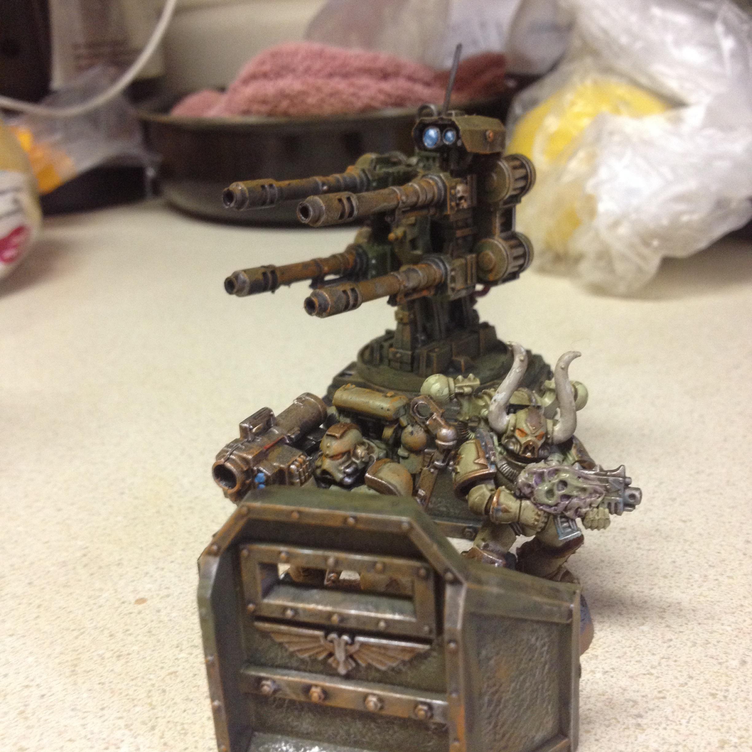 Autocannons, Chaos Space Marines, Emplacement, Nurgle