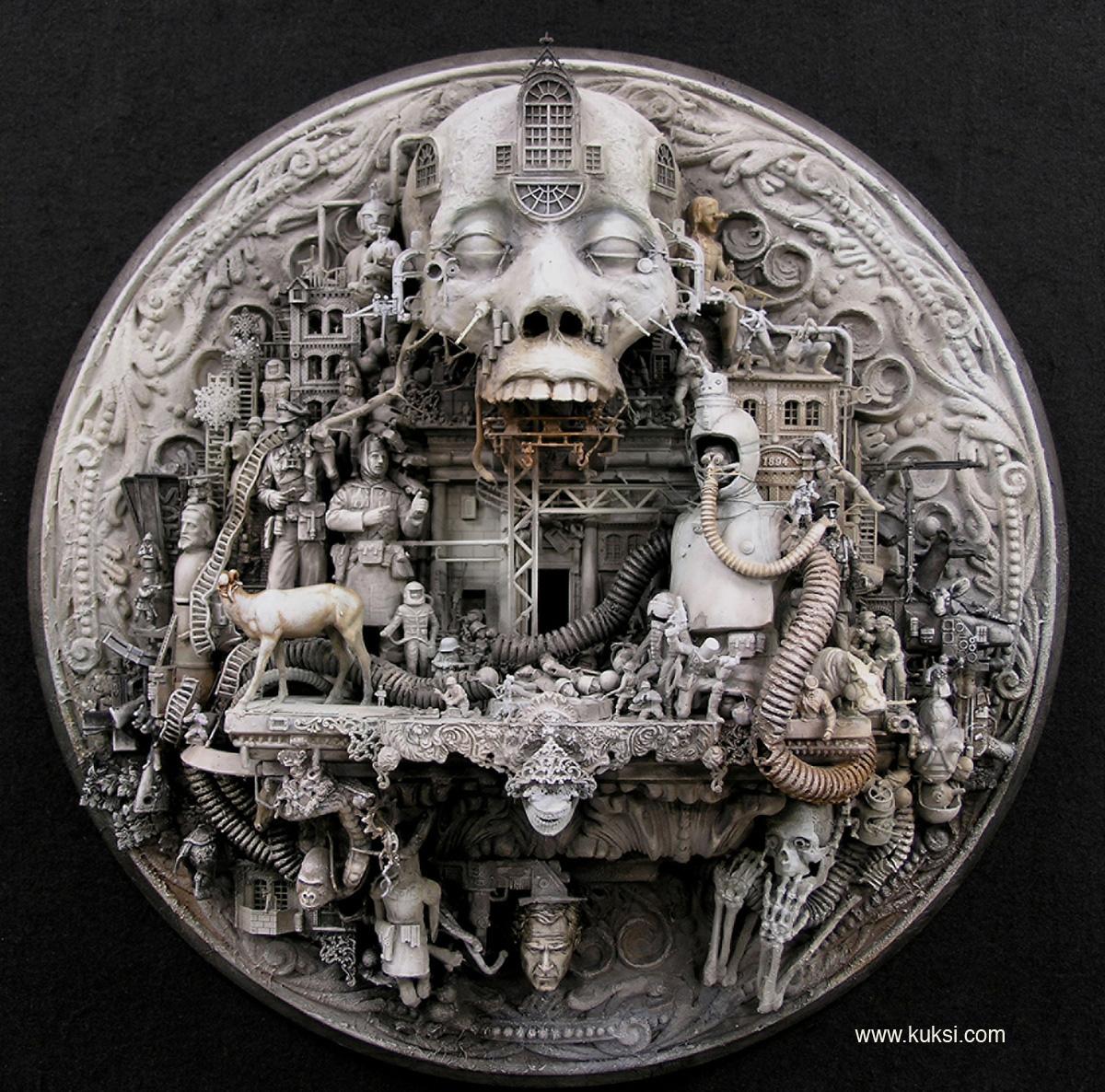 Blanche, Collage, Corruption, Decay, Frieze, Sculpture