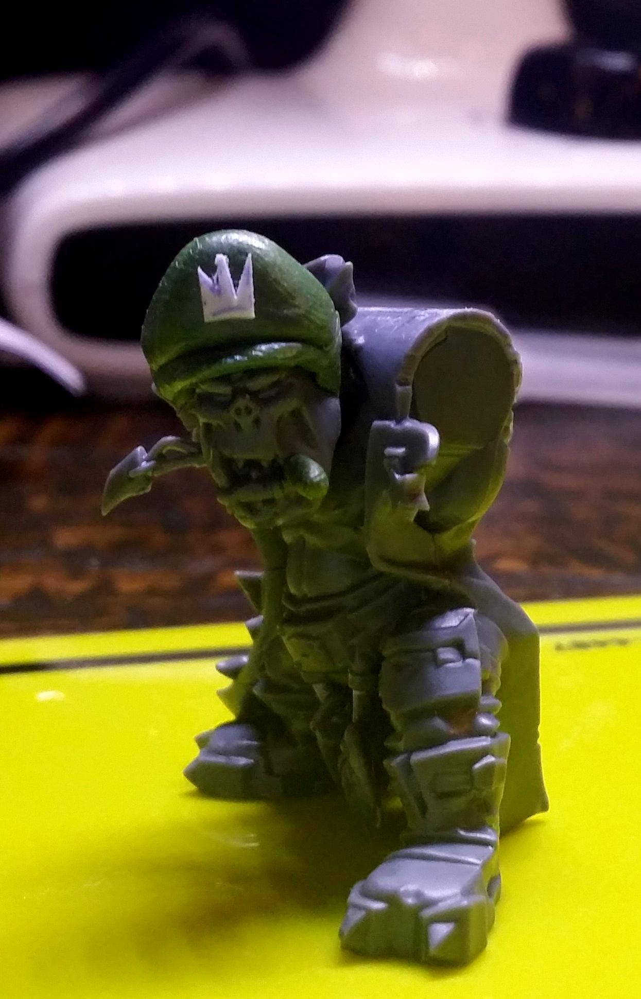 Blood Axe, Greenstuff, Orks, Work In Progress