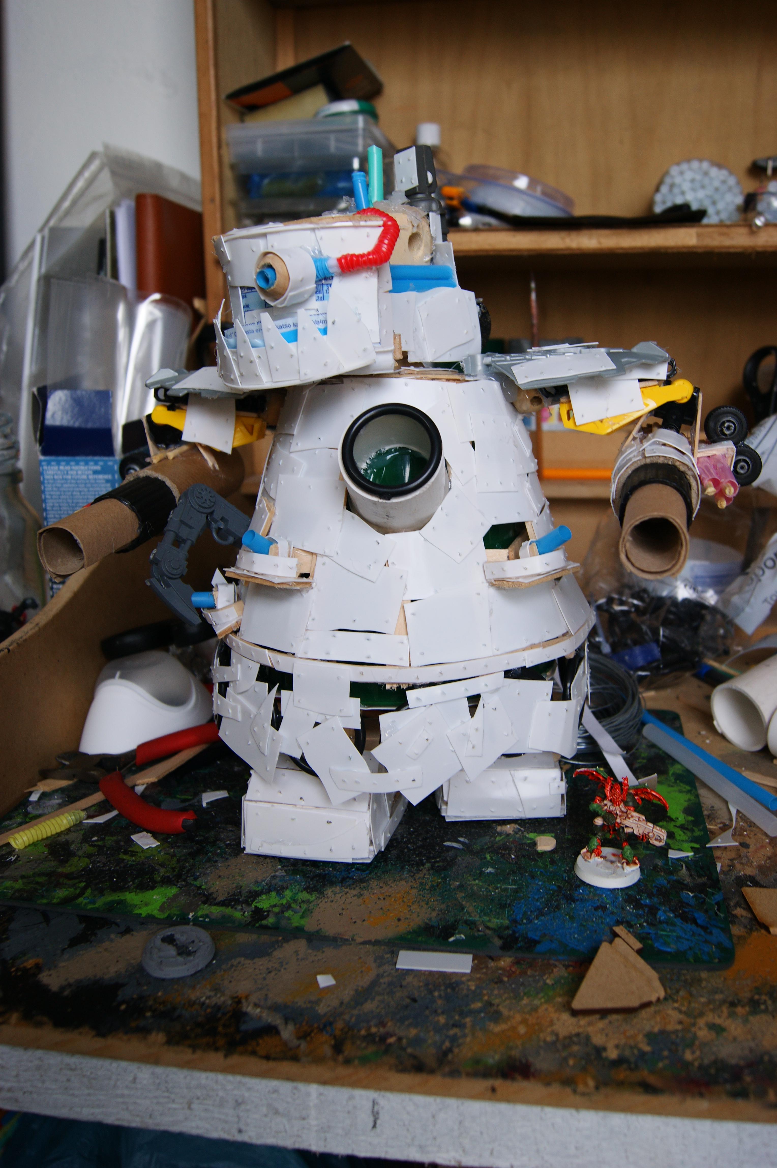 Commission, Conversion, Orks, Scratch Build, Stompa, Unpainted, Warhammer 40,000, Warhammer Fantasy, Work In Progress