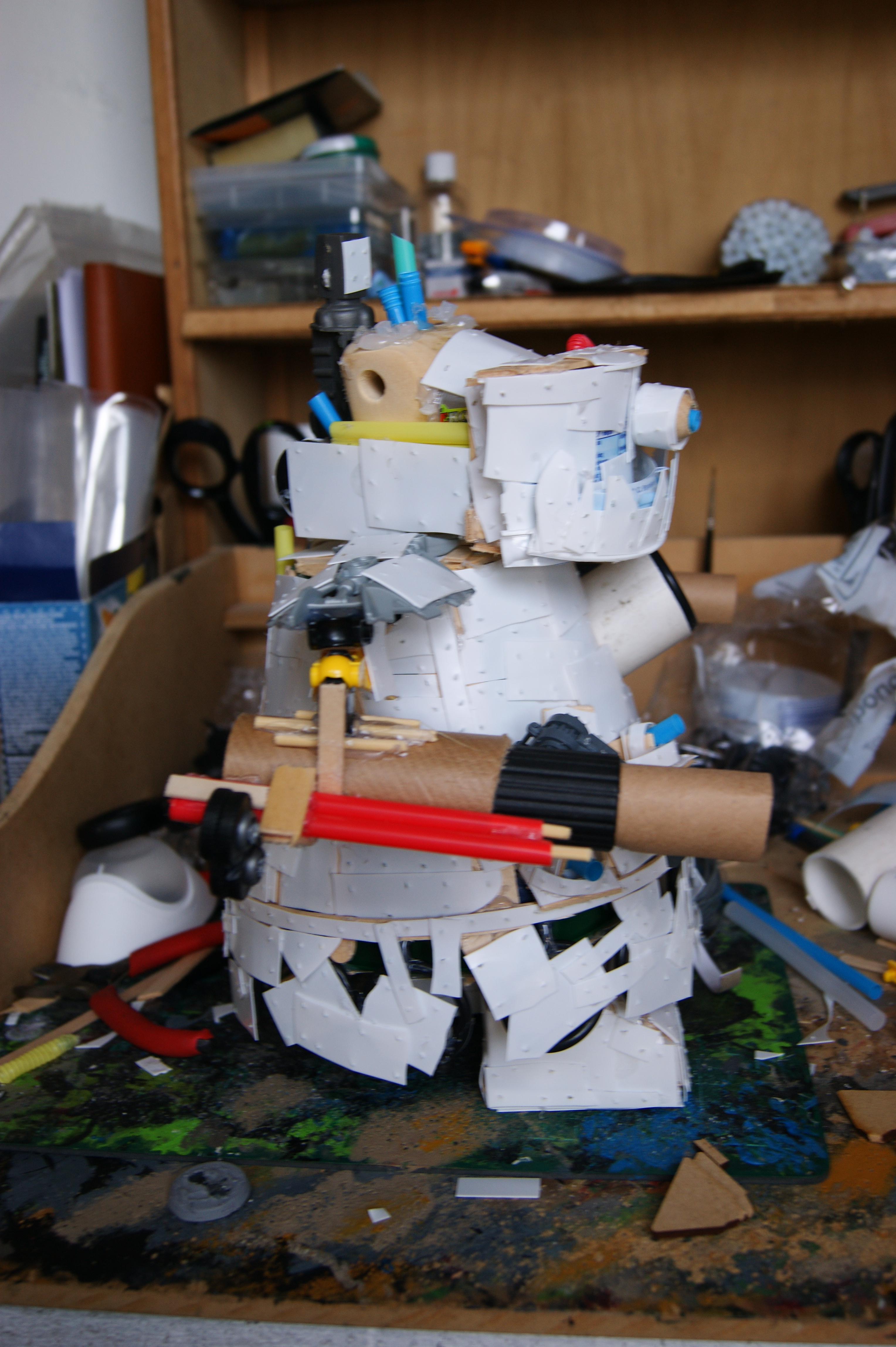 Commission, Conversion, Orks, Scratch Build, Stompa, Unpainted, Warhammer 40,000, Warhammer Fantasy, Work In Progress