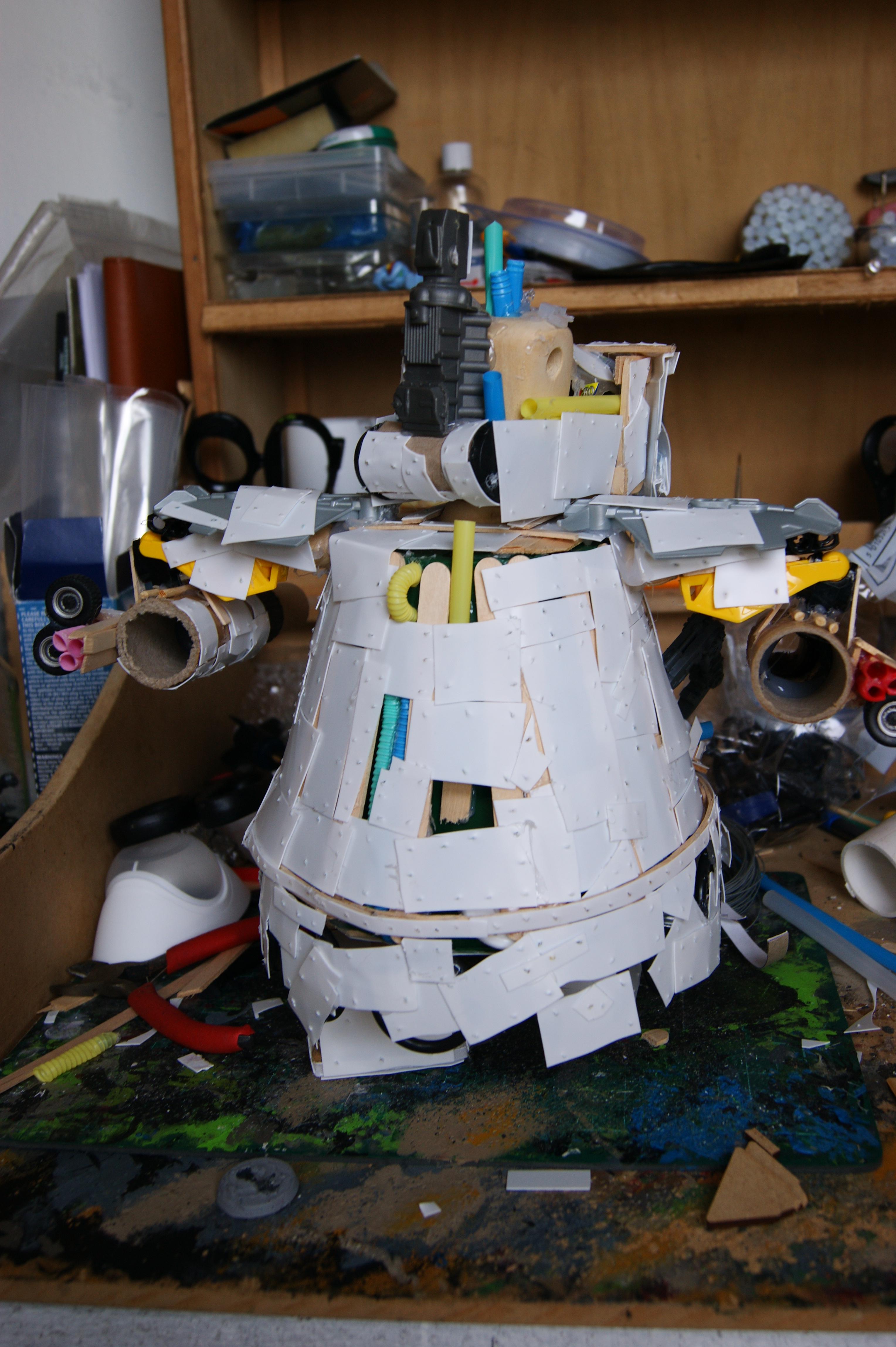 Commission, Conversion, Orks, Scratch Build, Stompa, Unpainted, Warhammer 40,000, Warhammer Fantasy, Work In Progress