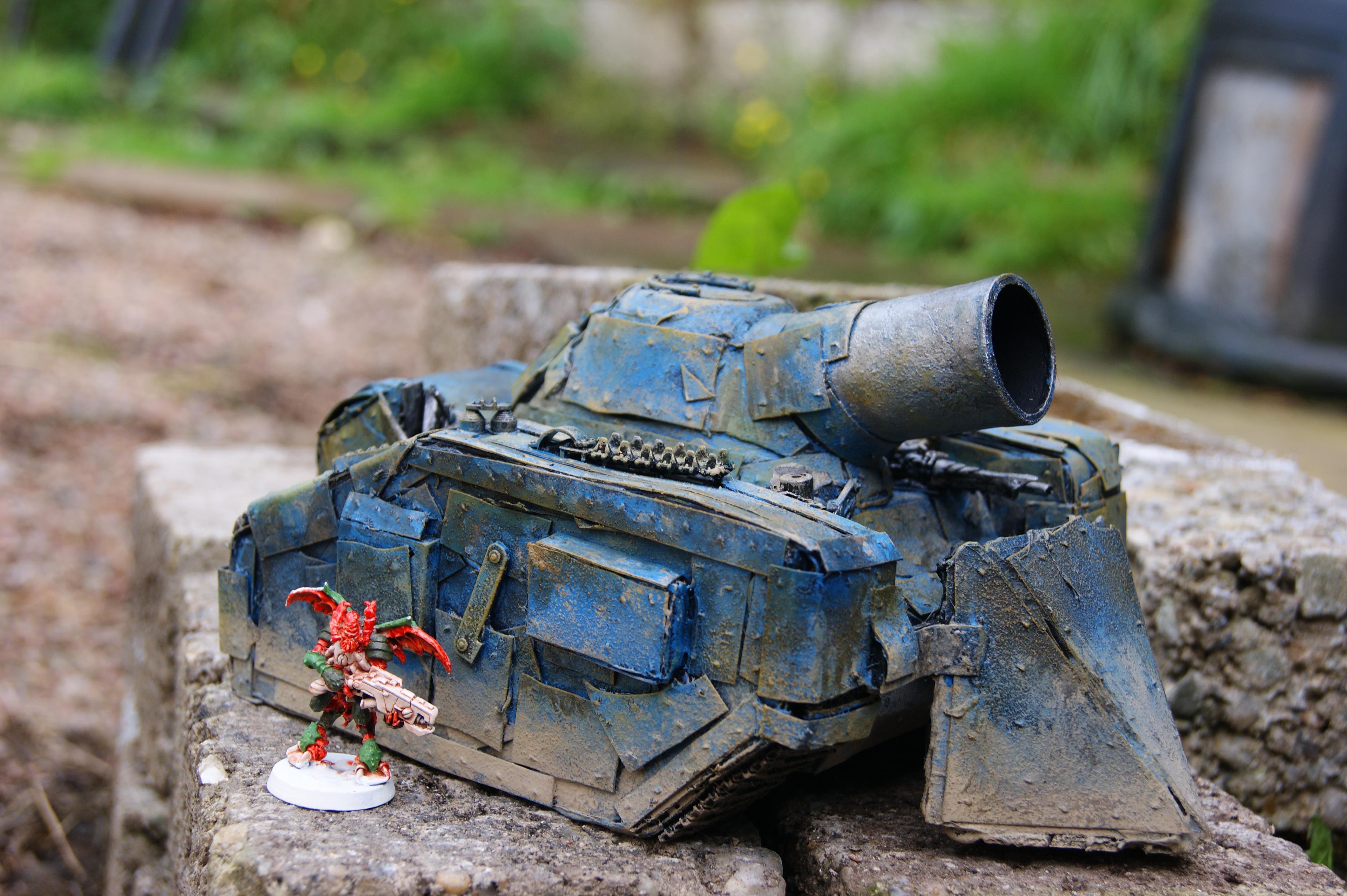 Battlewagon, Boom Gun, Conversion, Dethskullz, Killkannon, Looted Wagon, Orks, Painted, Trukk, Warhammer 40,000