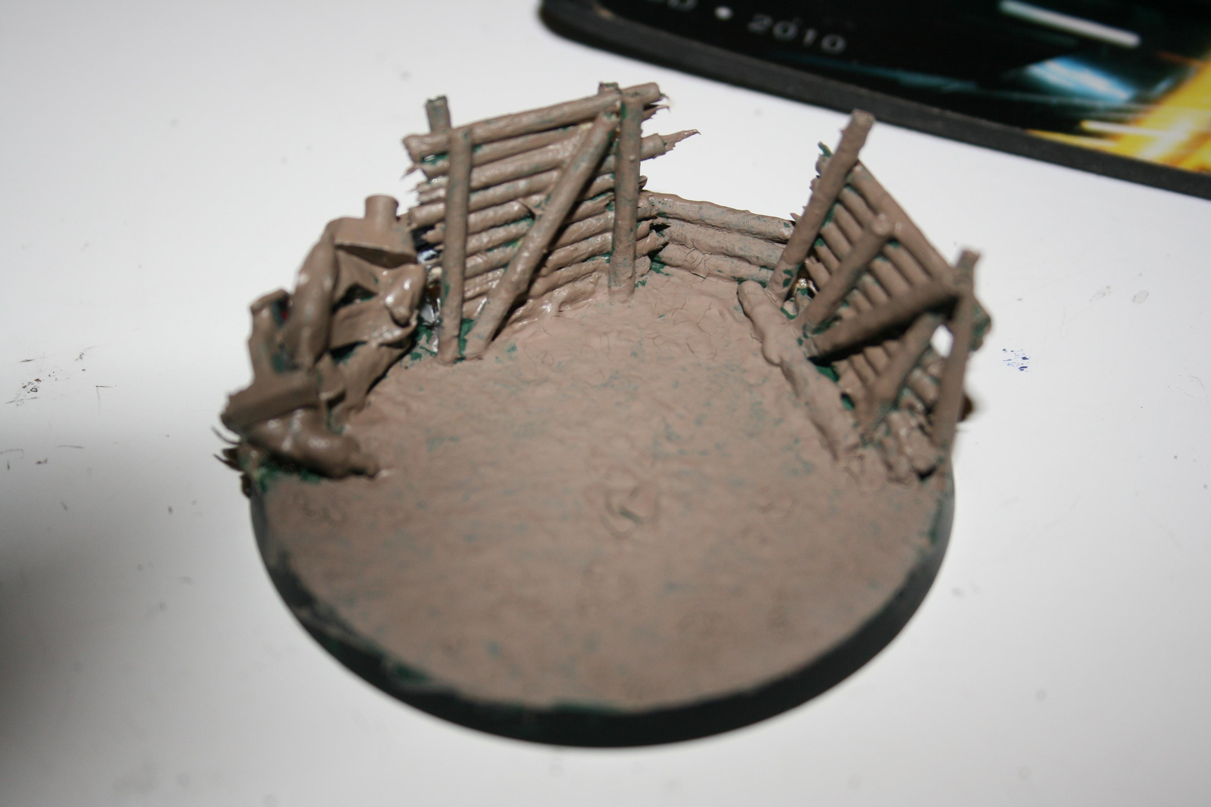Basecoating it in desert. 