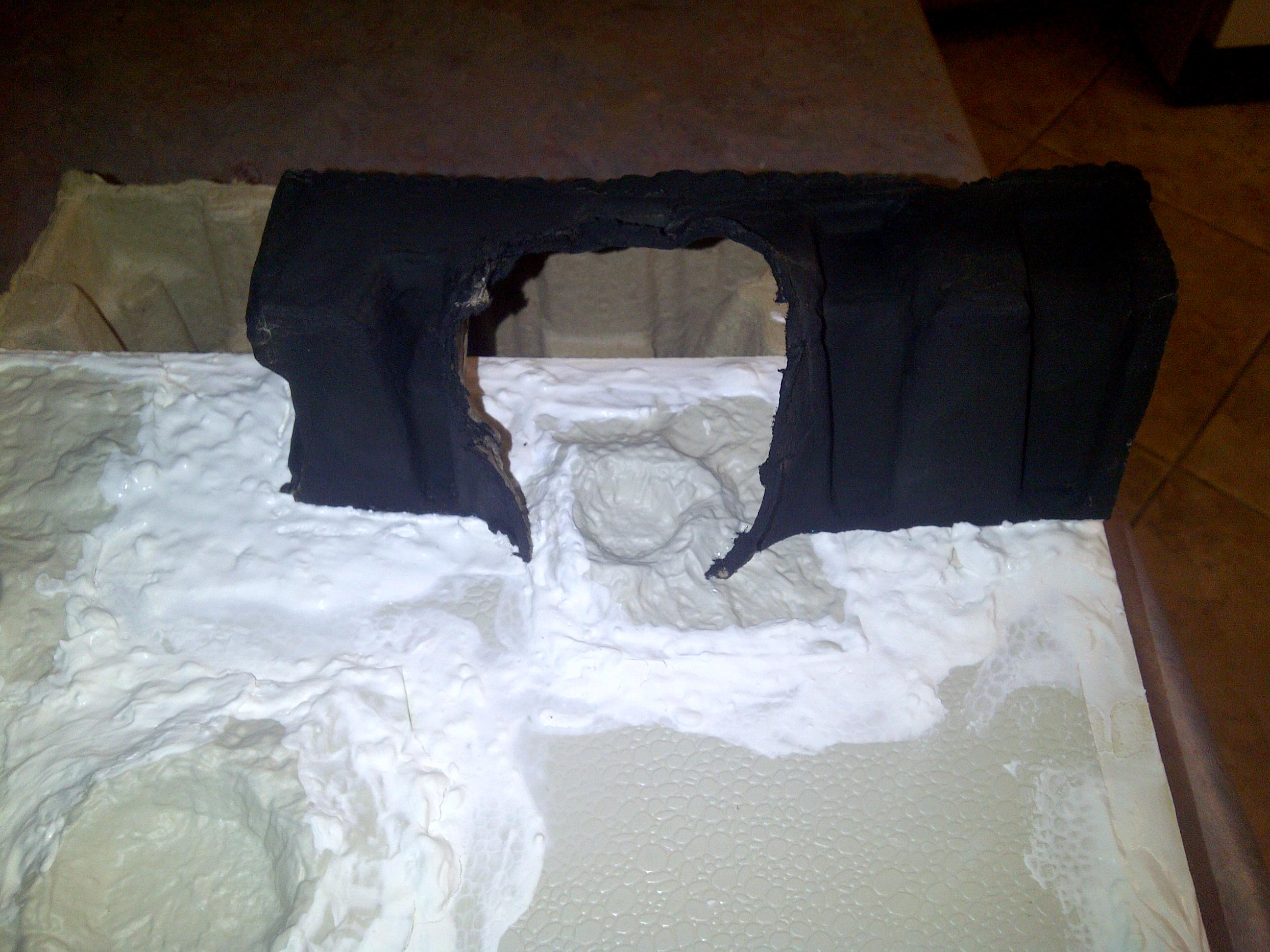 Wreckage in place