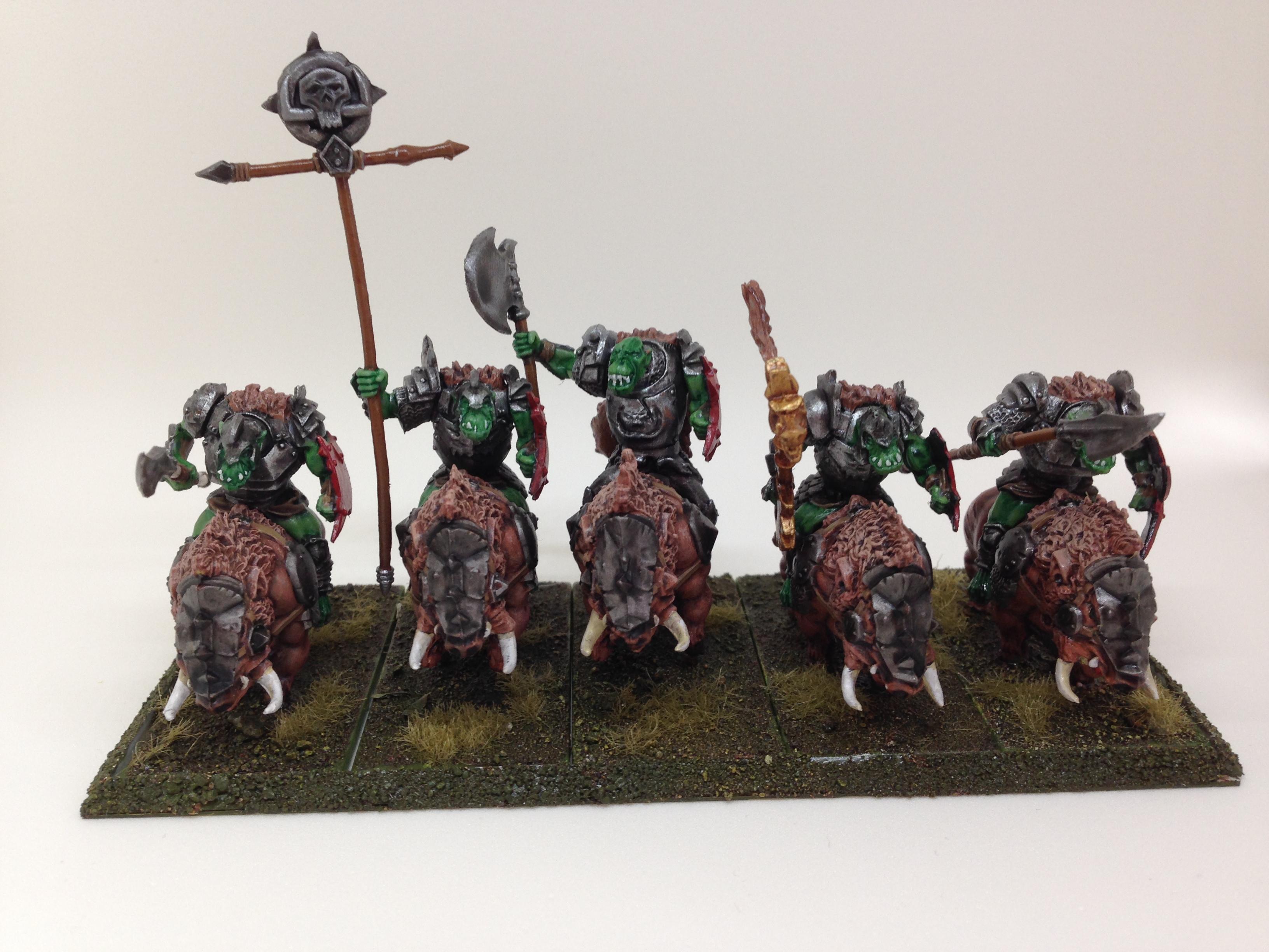 Boars, Mantic, Orcs, Orc boar riders