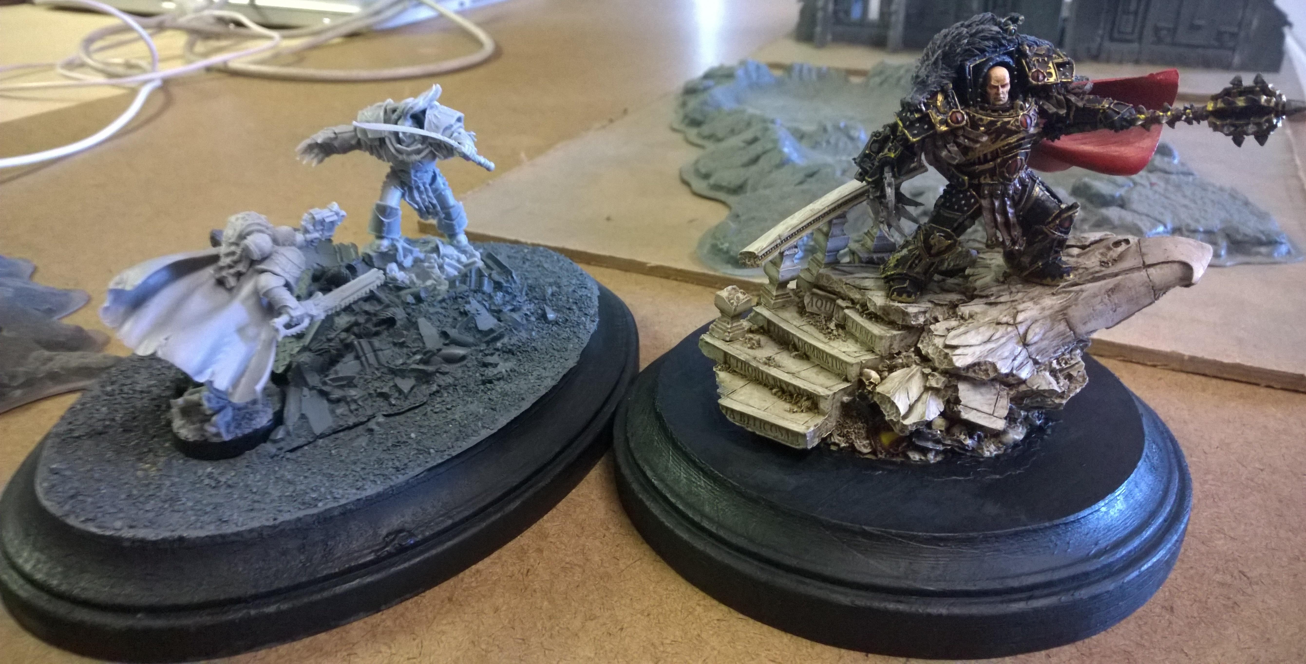 WIP - basecoat of paint over bases