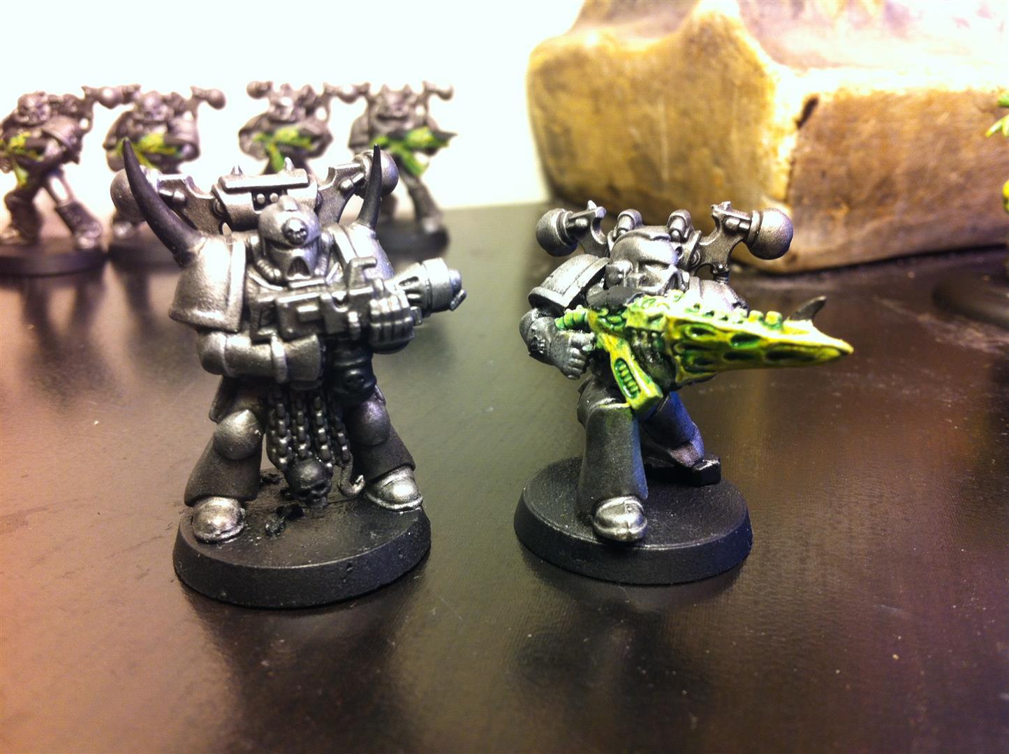 Heavy weapons. Biolauncher & an OLD Space Marine w/flamer conversion