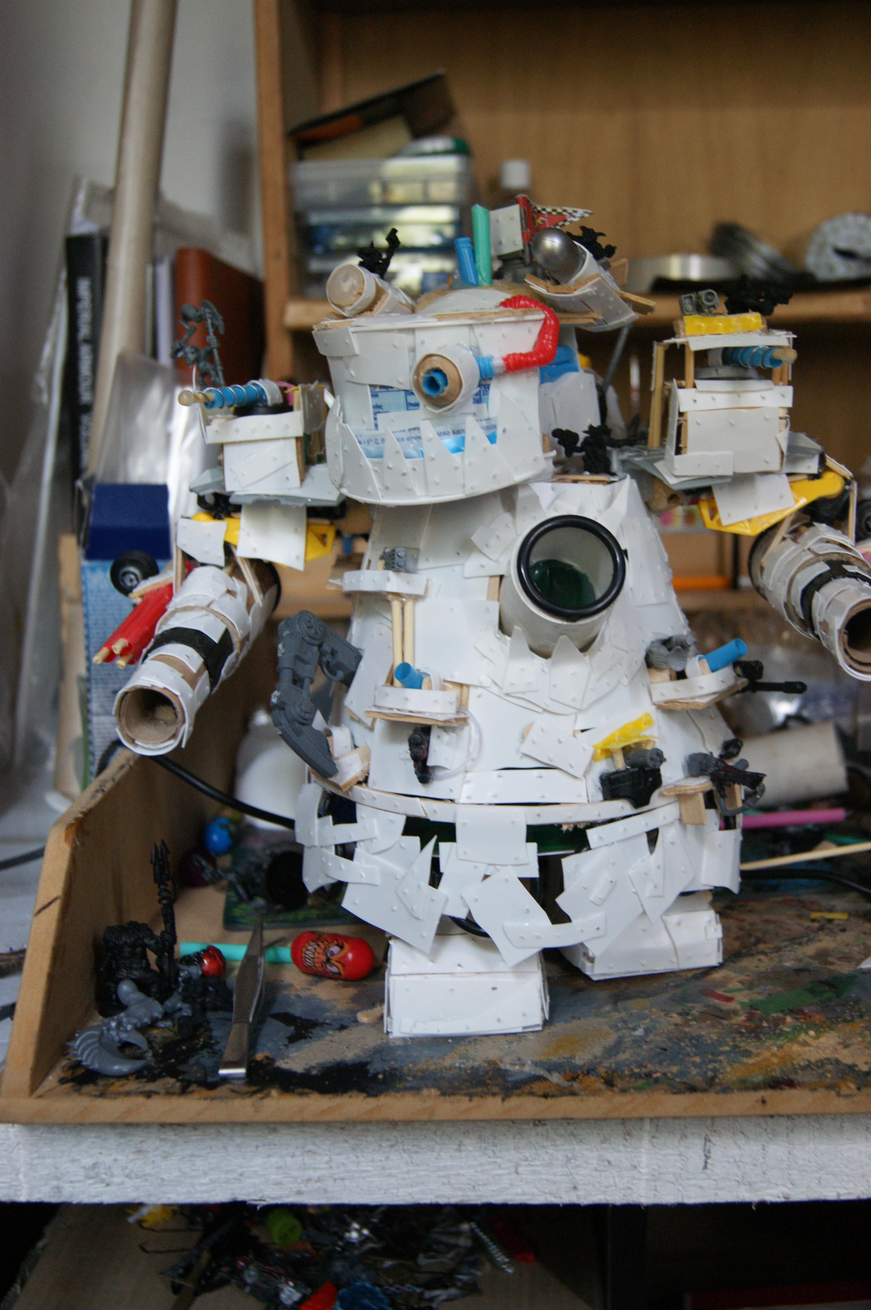 Commission, Conversion, Orks, Riptide Comparison, Scratch Build, Size Comparison, Stompa, Walker, Warhammer 40,000, Warhammer Fantasy, Work In Progress