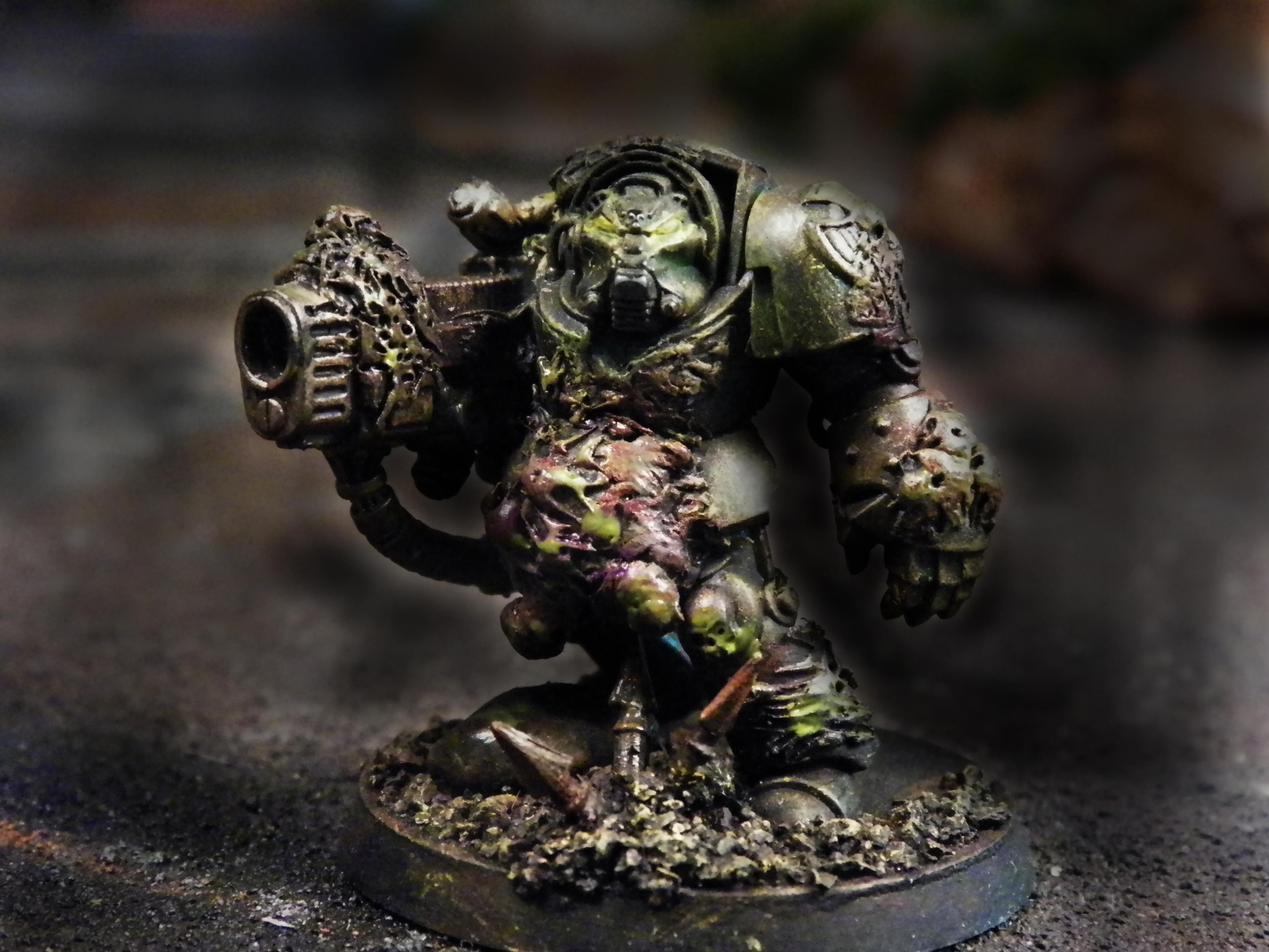 Chaos, Nurgle, Obliterators, Terminator Armor, Warhammer 40,000