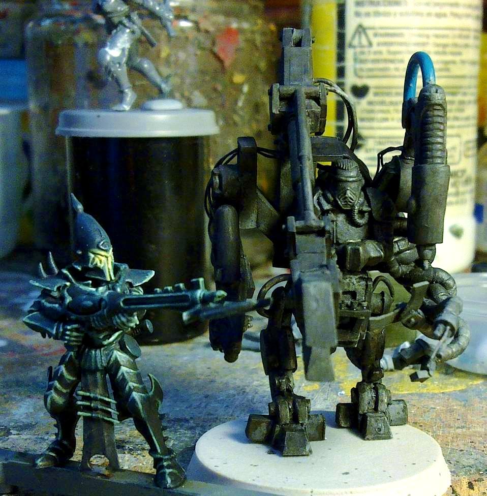 Kabalite #1 wip 1 and scale shot of the Mechanic