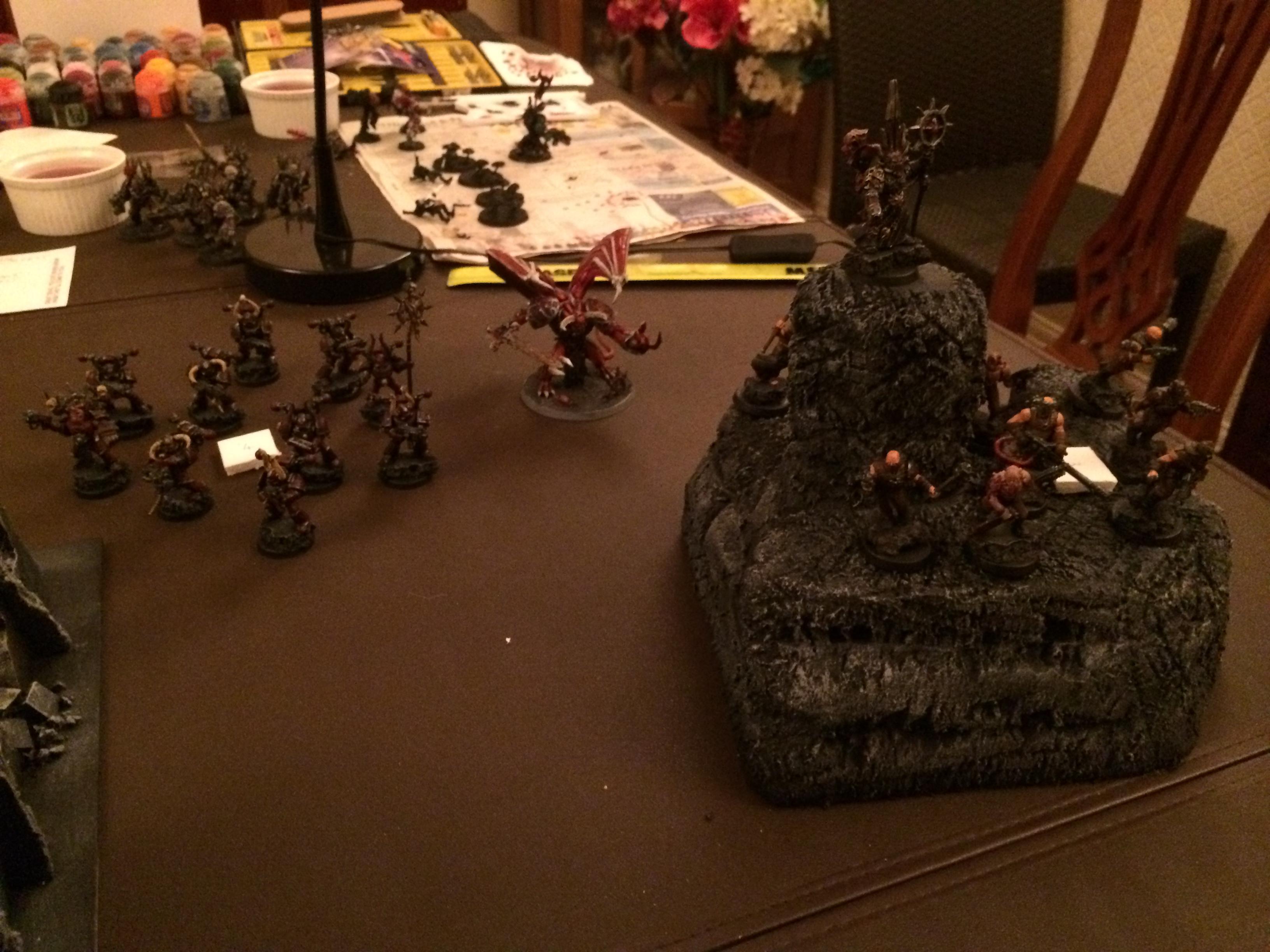 An Up Coming Battle (Chaos Vs Astra Militarum) Chaos View Point 2