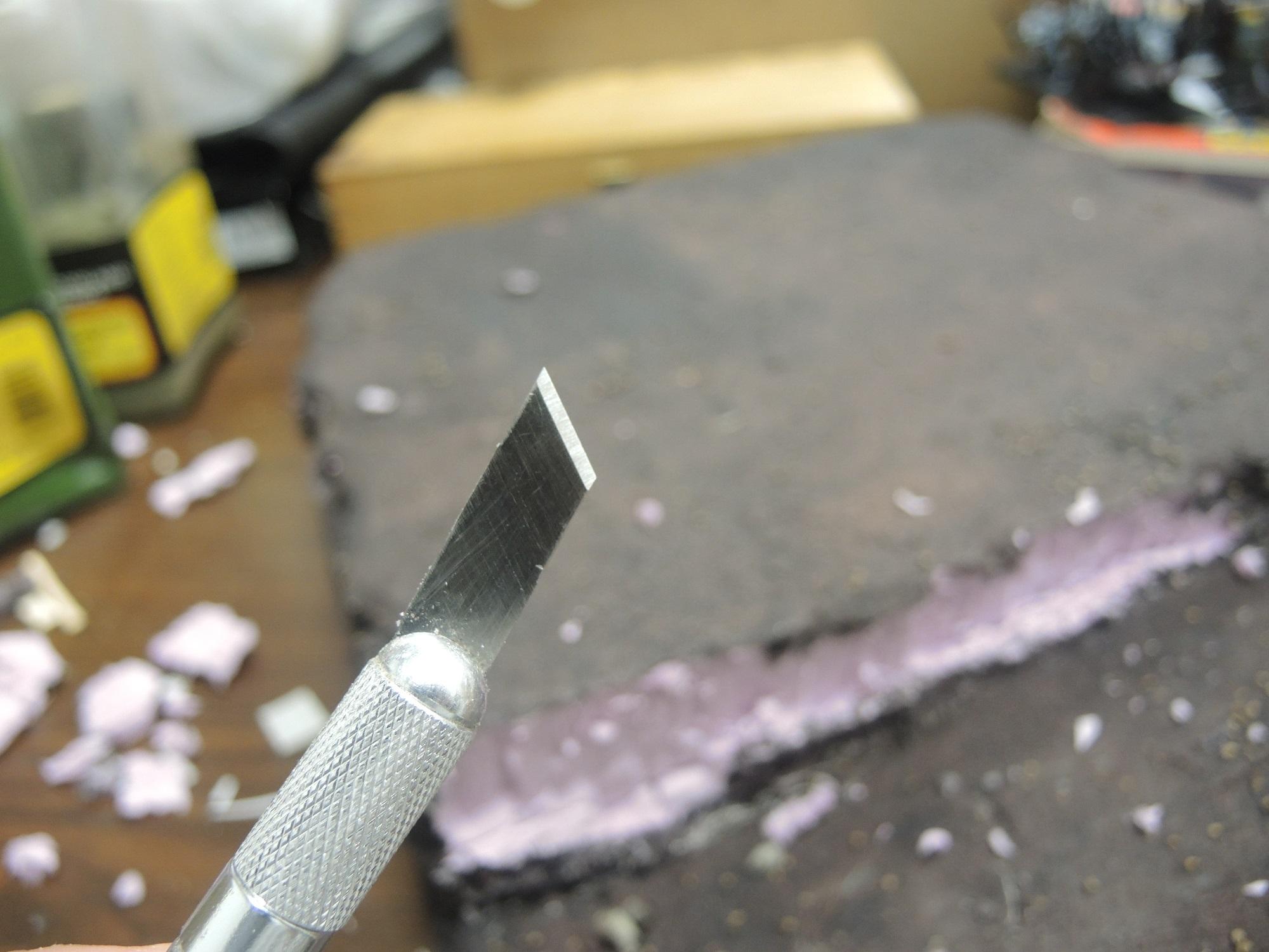 Blue, Commission, Hot Glue, Hotglue, Mesa, Pink, Styrofoam, Terrain, Tutorial, Waaazag, Waazag, Work In Progress