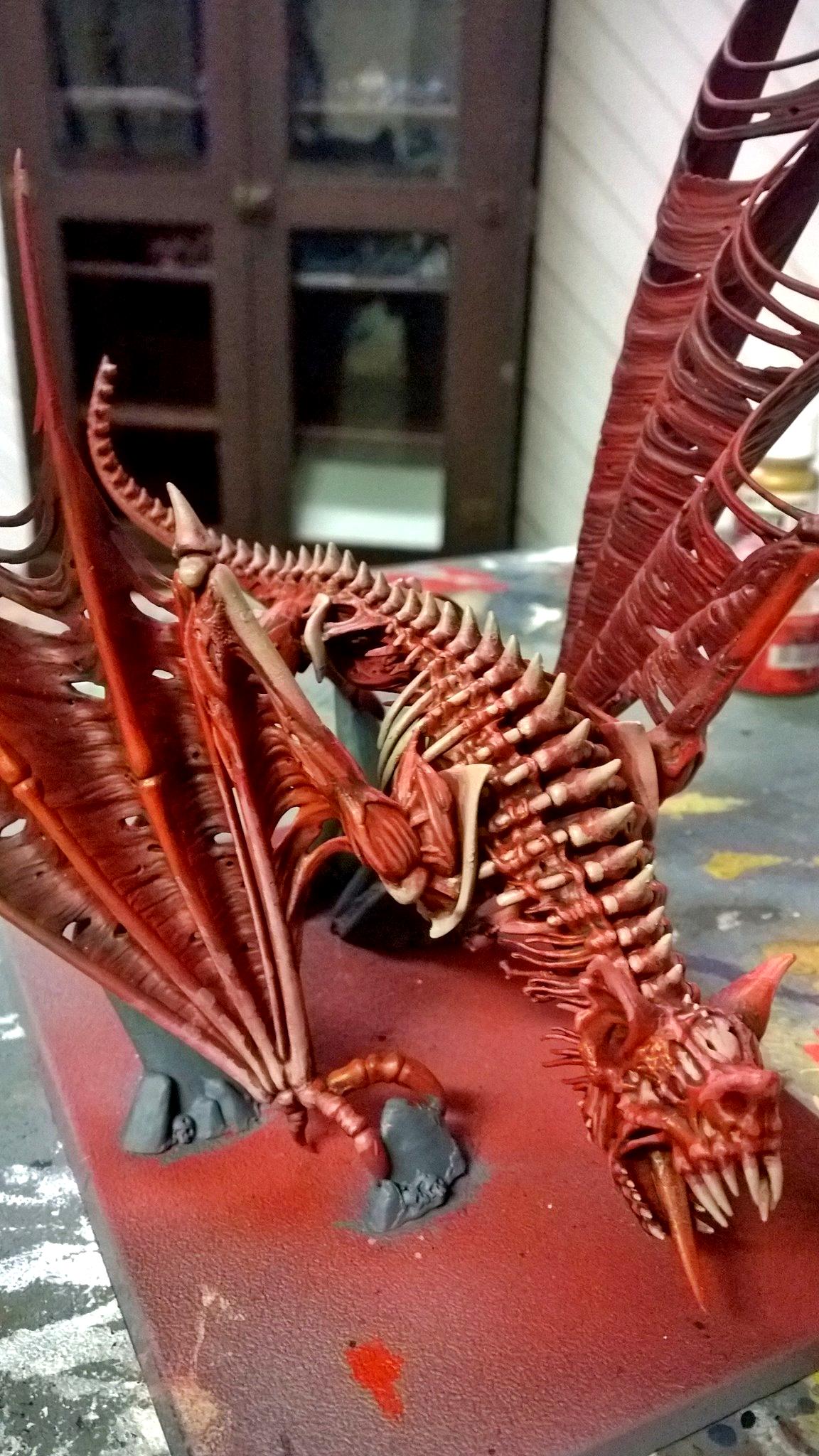 Exposed Muscle, Flesh, Skinned, Terrorgheist, Vampire Counts, Warhammer Fantasy, Work In Progress