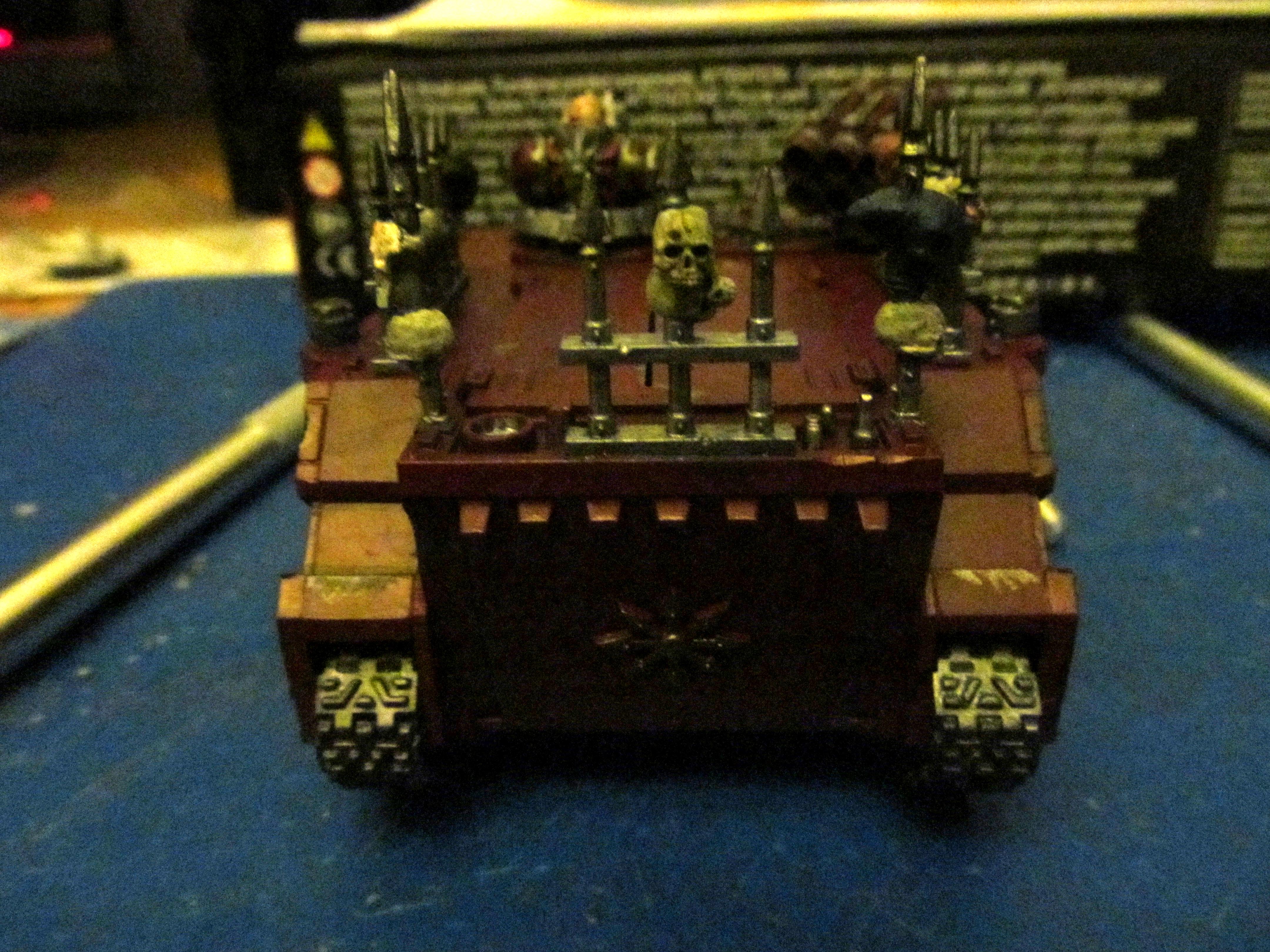 Battle Damages washed and hits of rust applied Rear View