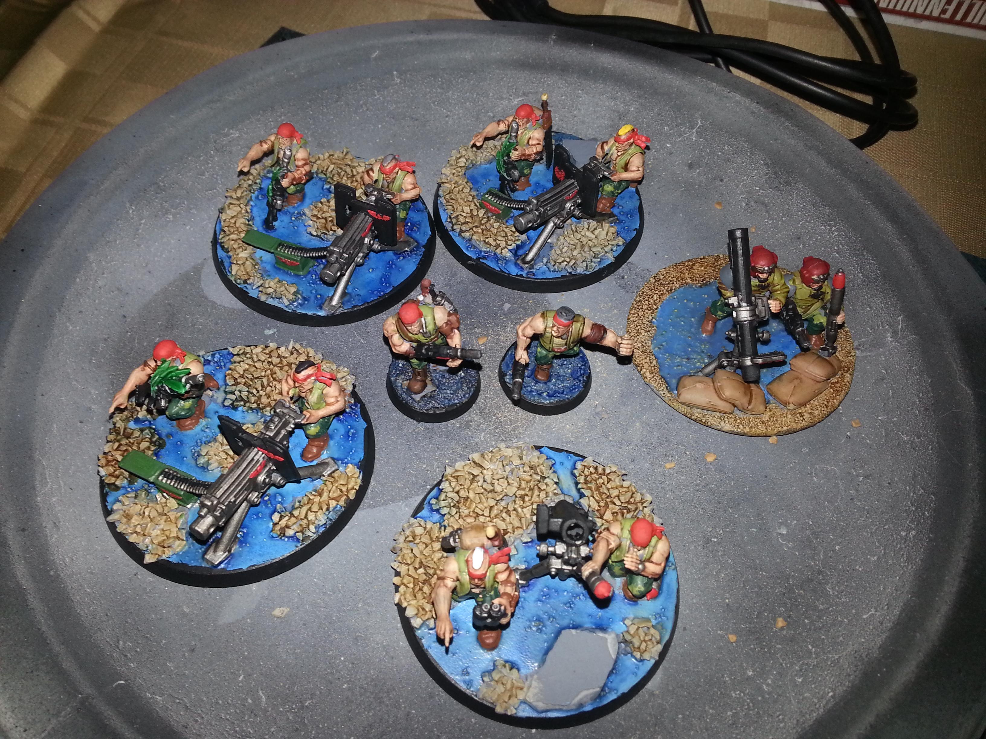 5 Catachan Heavy Wep Teams