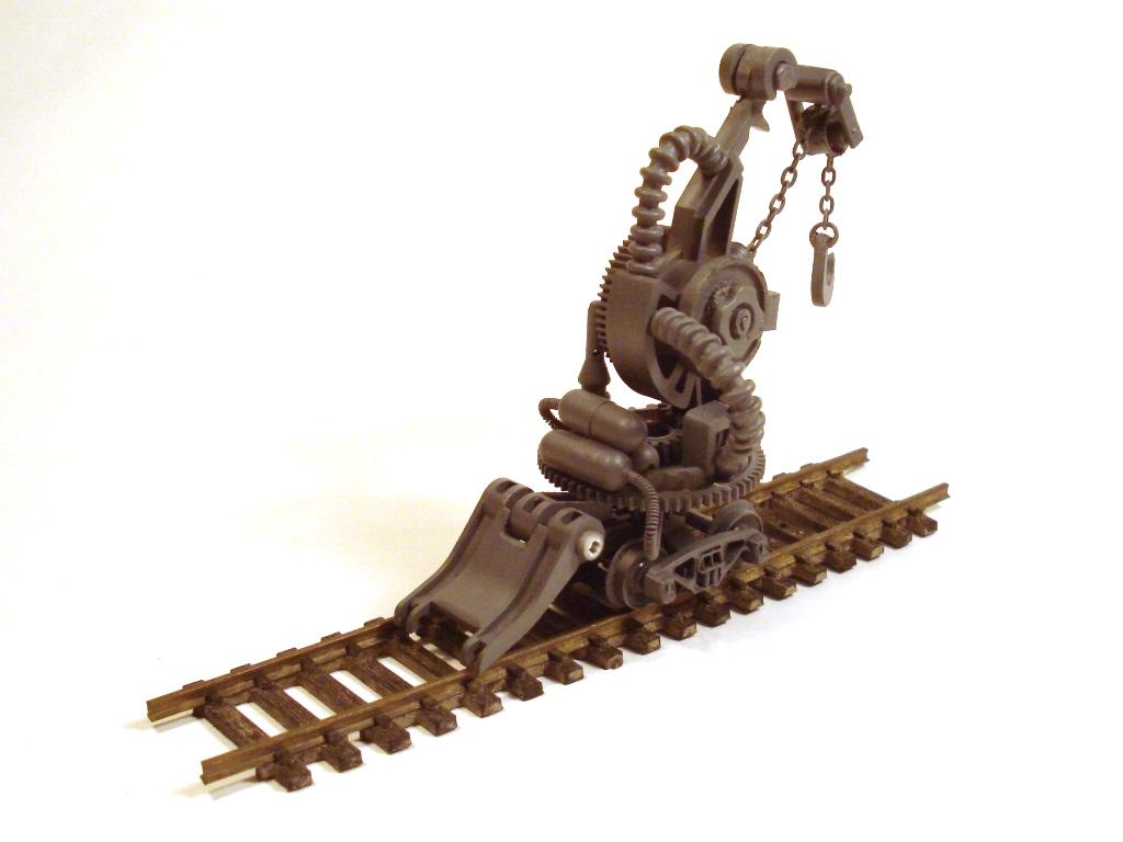 Crane, Scratch, Terrain, Vehicle