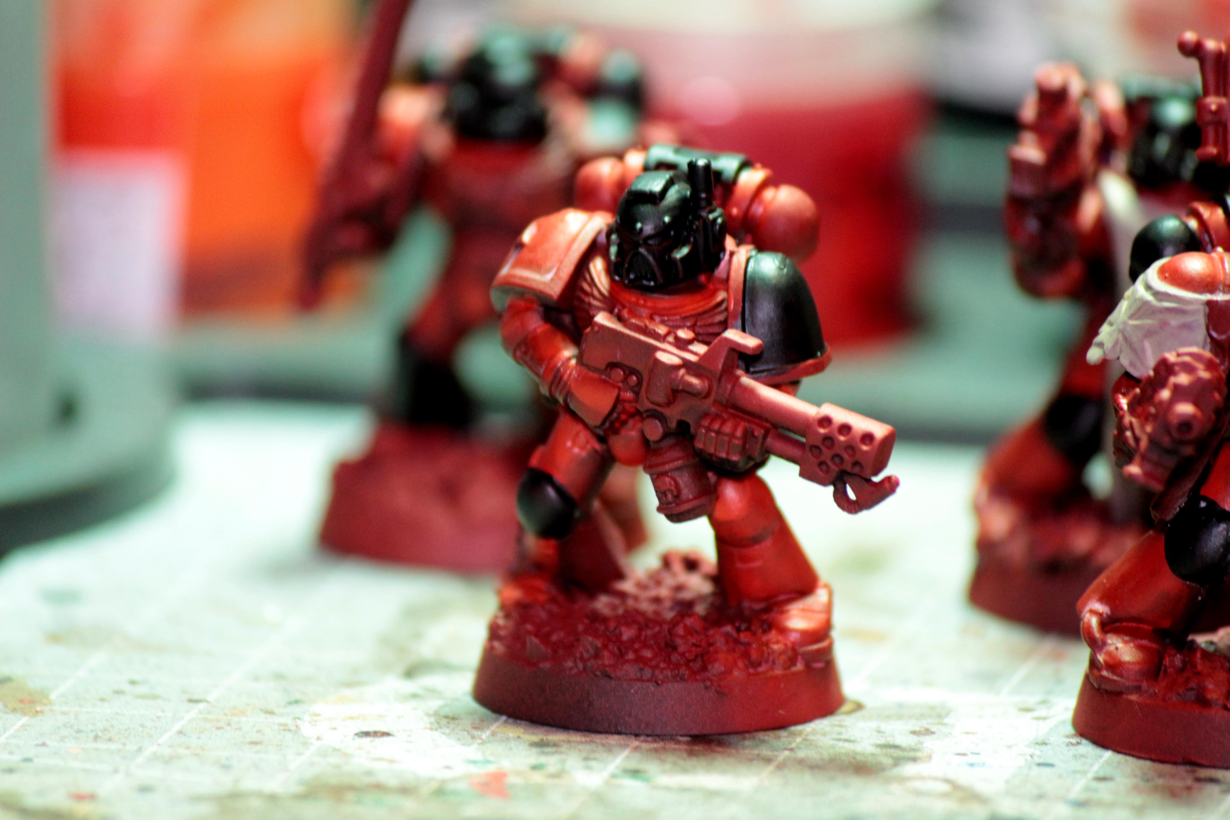 Blood Angels, WIP - Assault Marine with Flamer