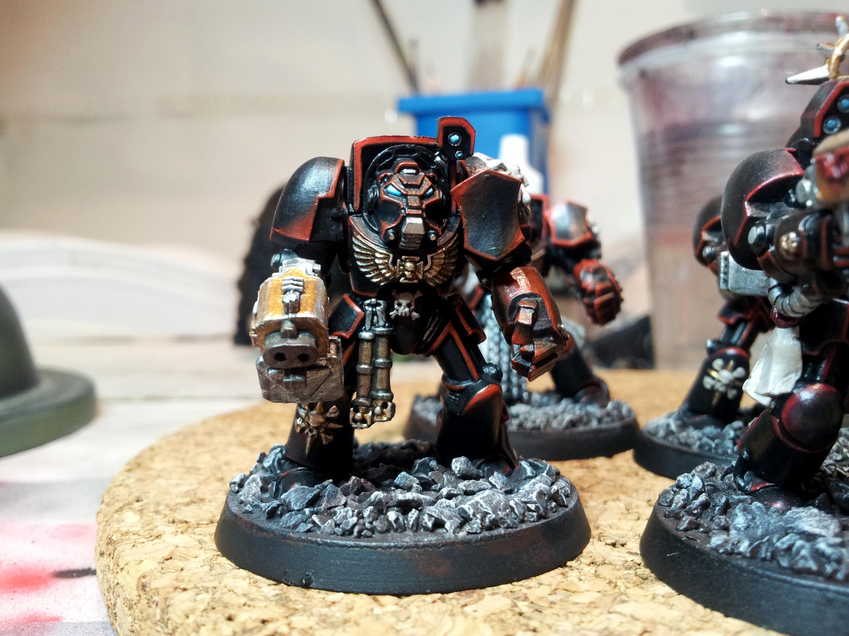 Dark Angels, Fallen, Space Marines, Storm Bolter, Terminator Armor, Warhammer 40,000
