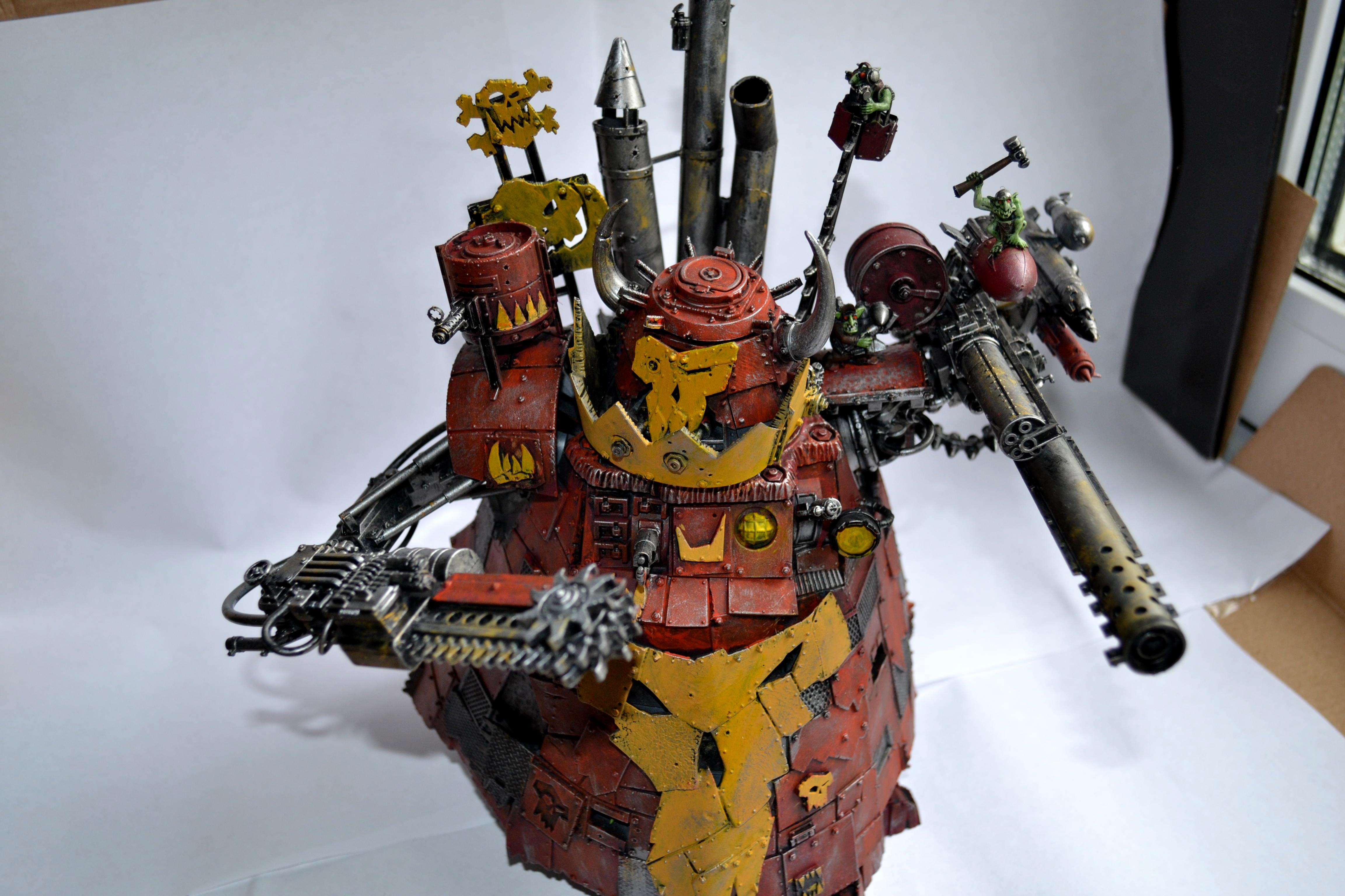 Evil Sunz, Orks, Red, Stompa, Warhammer 40,000