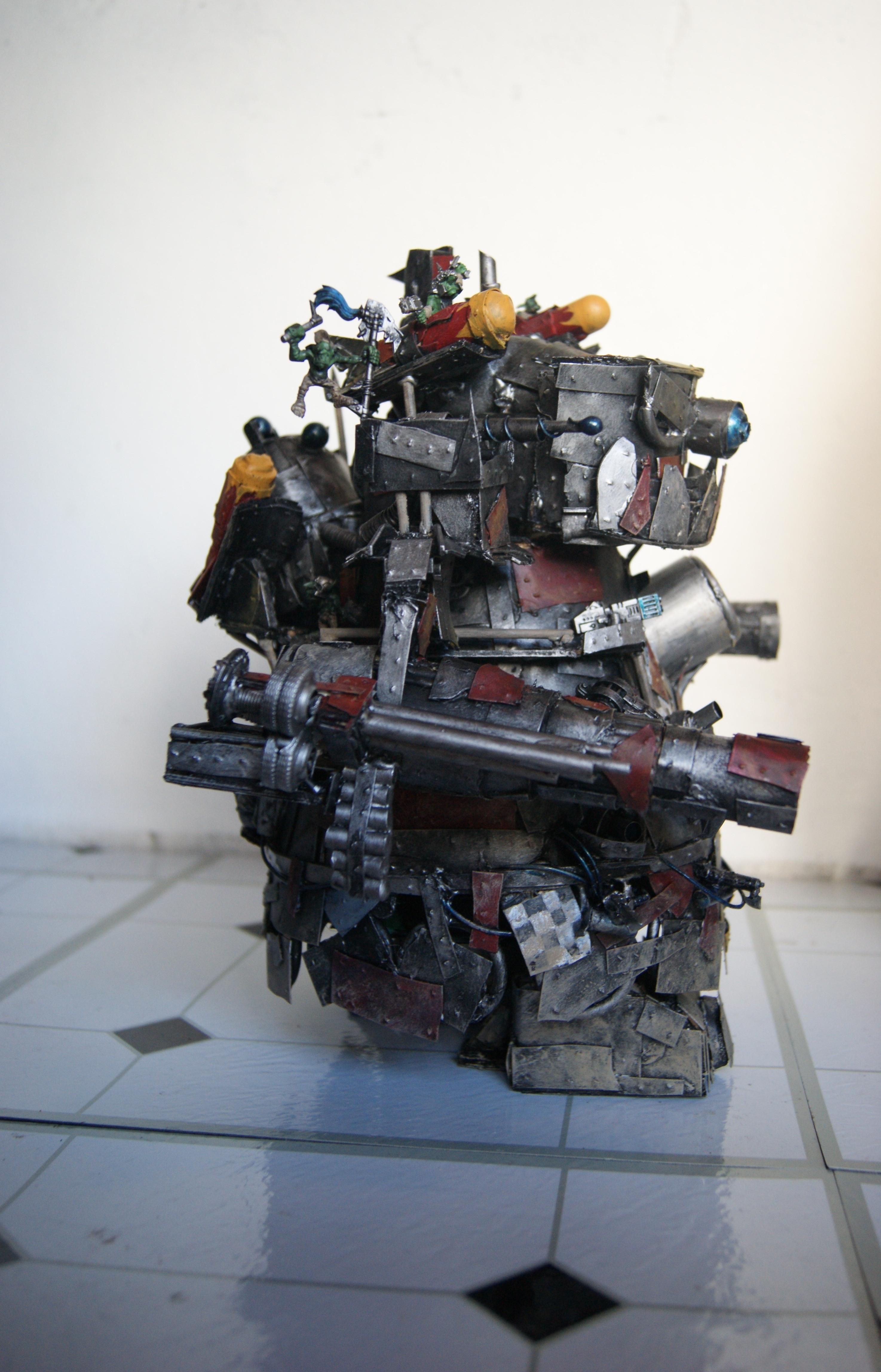 Commission, Conversion, Evil Sunz, Goffs, Looted, Orks, Painted, Scratch Build, Stompa, Warhammer 40,000
