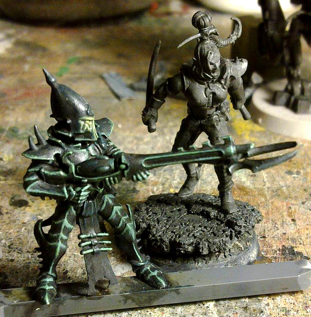 Kabalite Warrior #1 wip 2, and Wych pip
