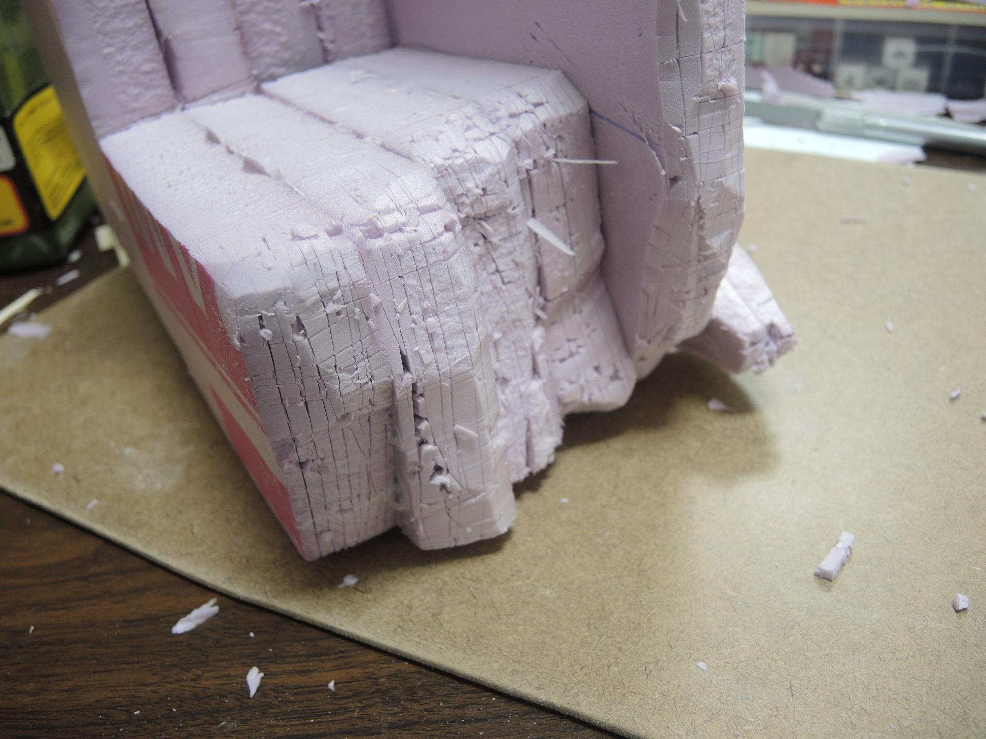 Blue, Commission, Hot Glue, Hotglue, Mesa, Pink, Styrofoam, Terrain, Tutorial, Waaazag, Waazag, Work In Progress