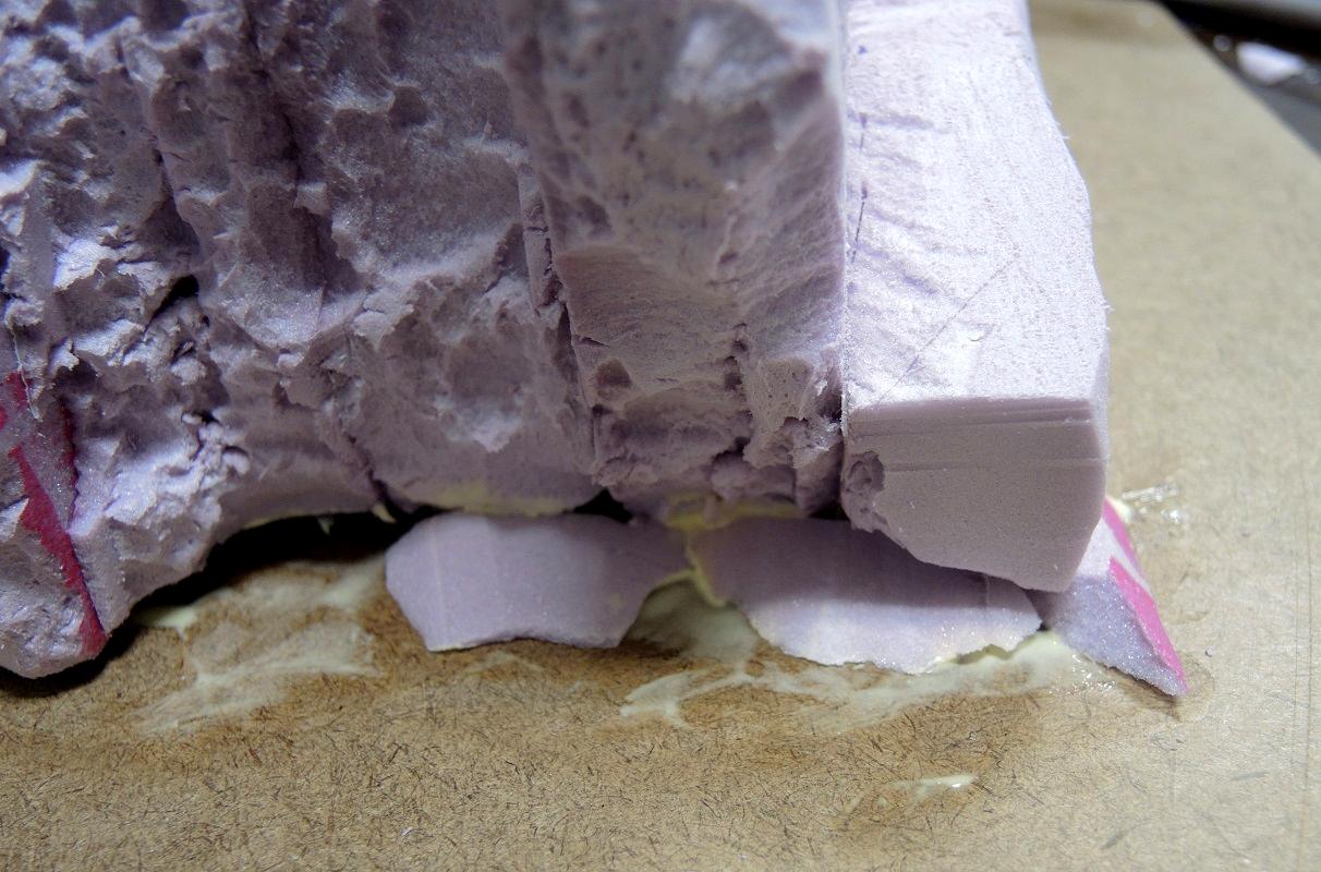 Blue, Commission, Hot Glue, Hotglue, Mesa, Pink, Styrofoam, Terrain, Tutorial, Waaazag, Waazag, Work In Progress