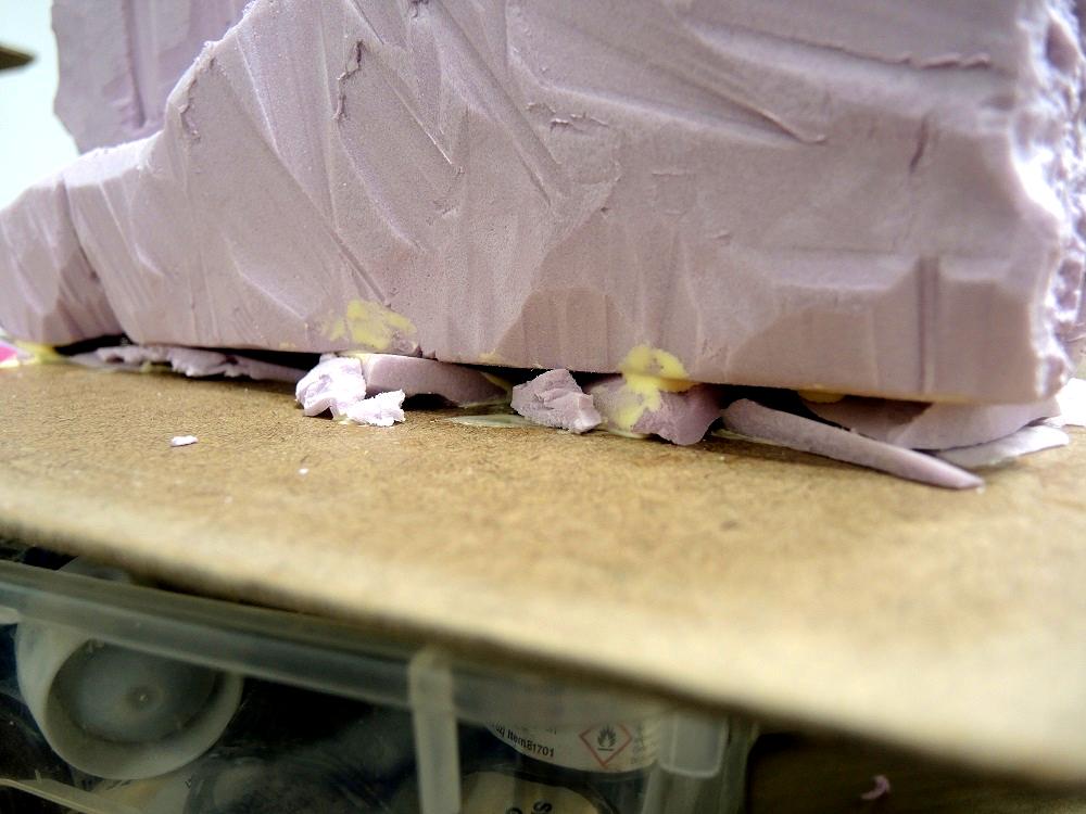 Blue, Commission, Hot Glue, Hotglue, Mesa, Pink, Styrofoam, Terrain, Tutorial, Waaazag, Waazag, Work In Progress