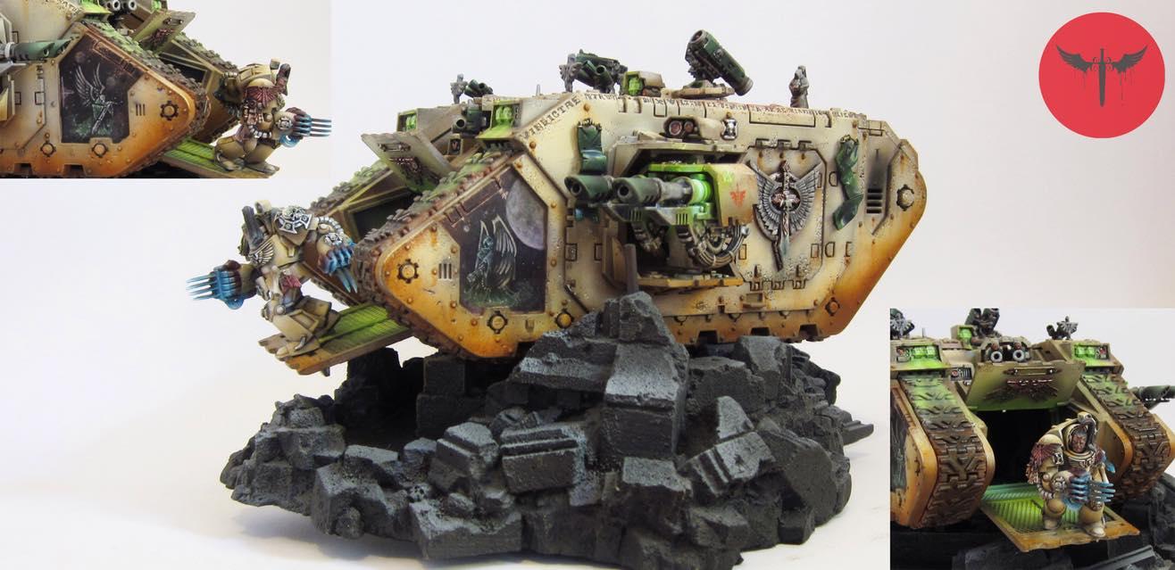 Dark Angels, Deathwing, Land Raider, Rubble, Terrain
