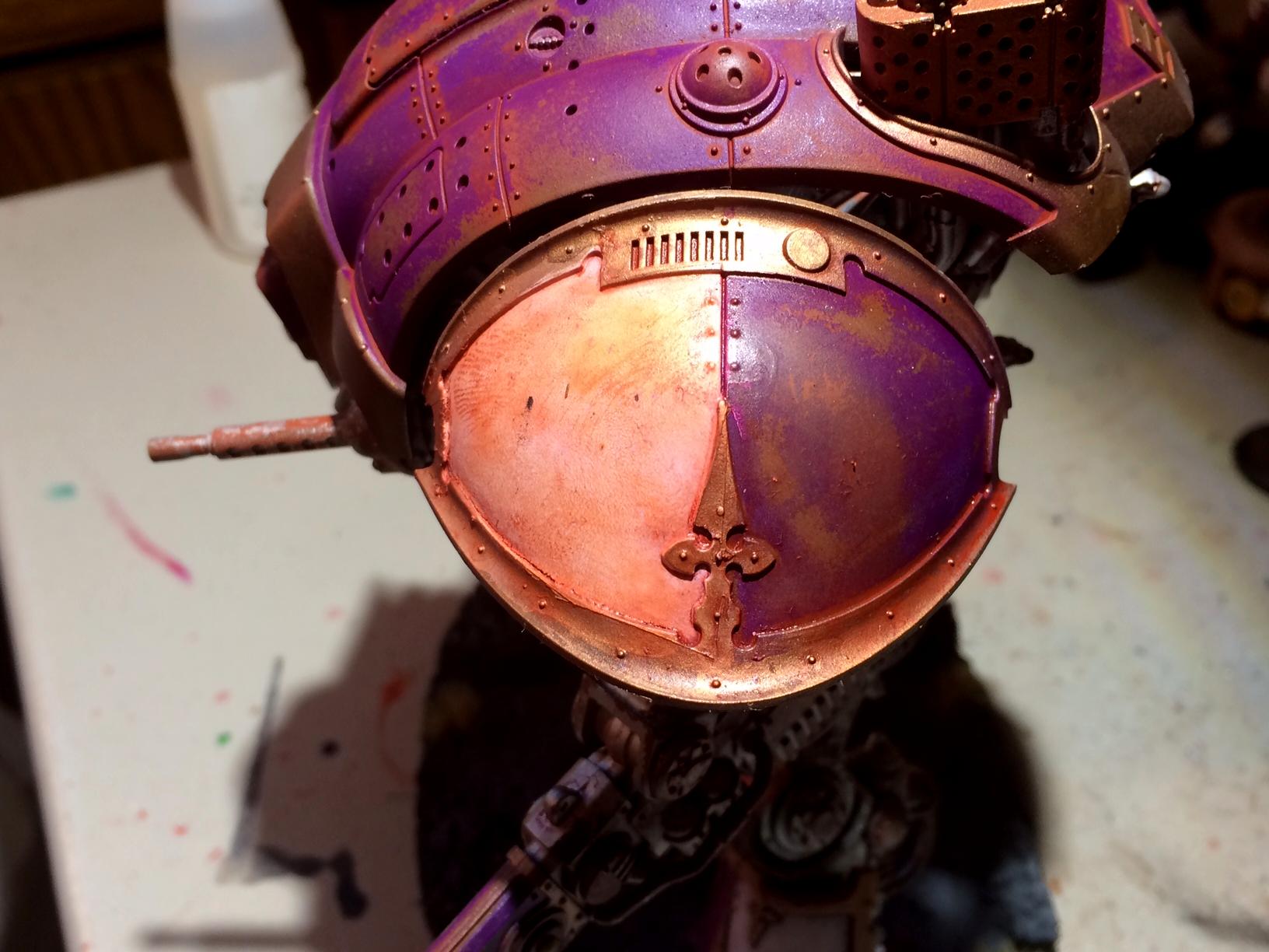 Detail, Imperial Knight, Pip, Purple, Rust, Warhammer 40,000