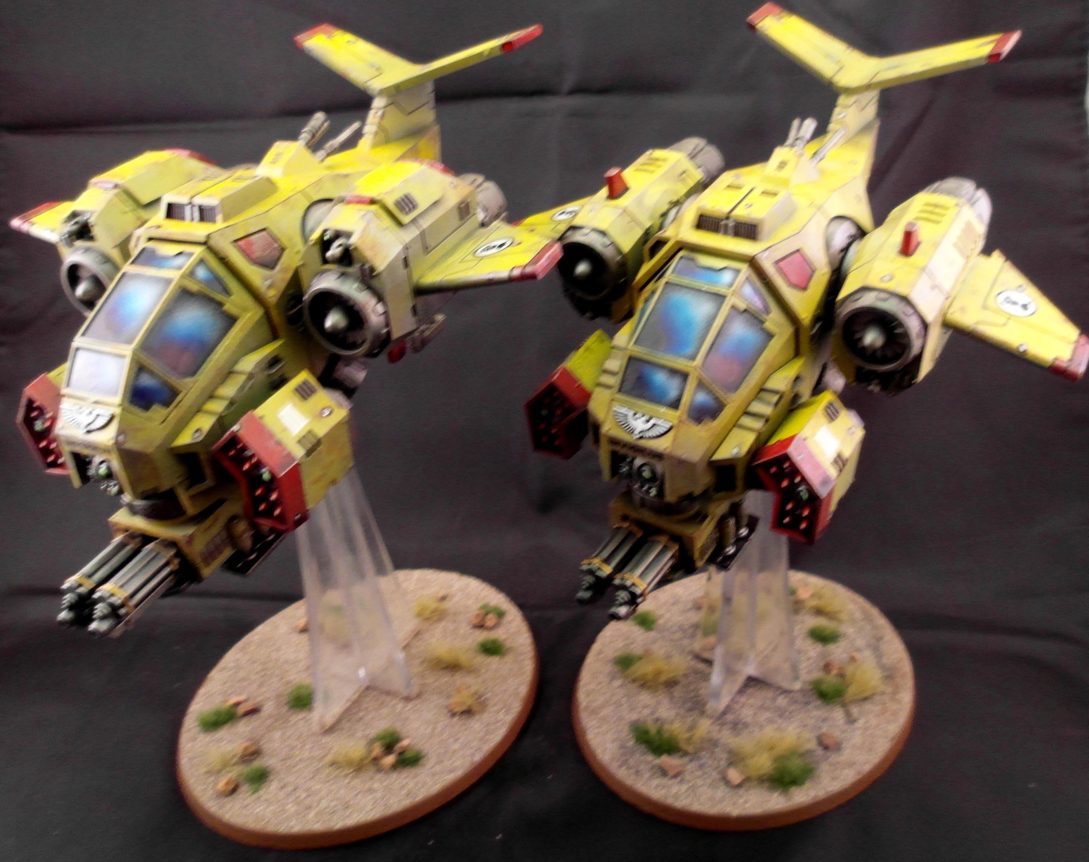 Imperial Fists, Space Marines, Stormtalon Gunship, Warhammer 40,000