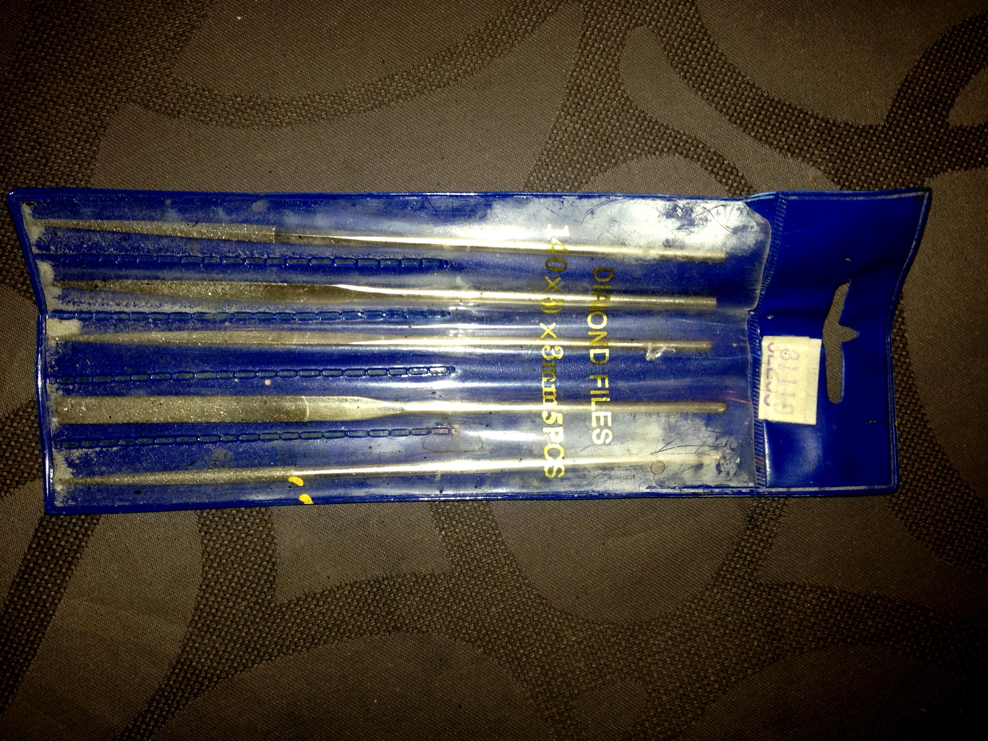 diamond-coated needle files