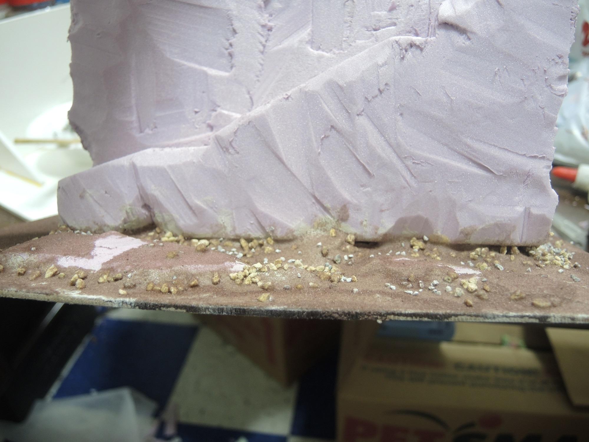 Blue, Commission, Hot Glue, Hotglue, Mesa, Pink, Styrofoam, Terrain, Tutorial, Waaazag, Waazag, Work In Progress