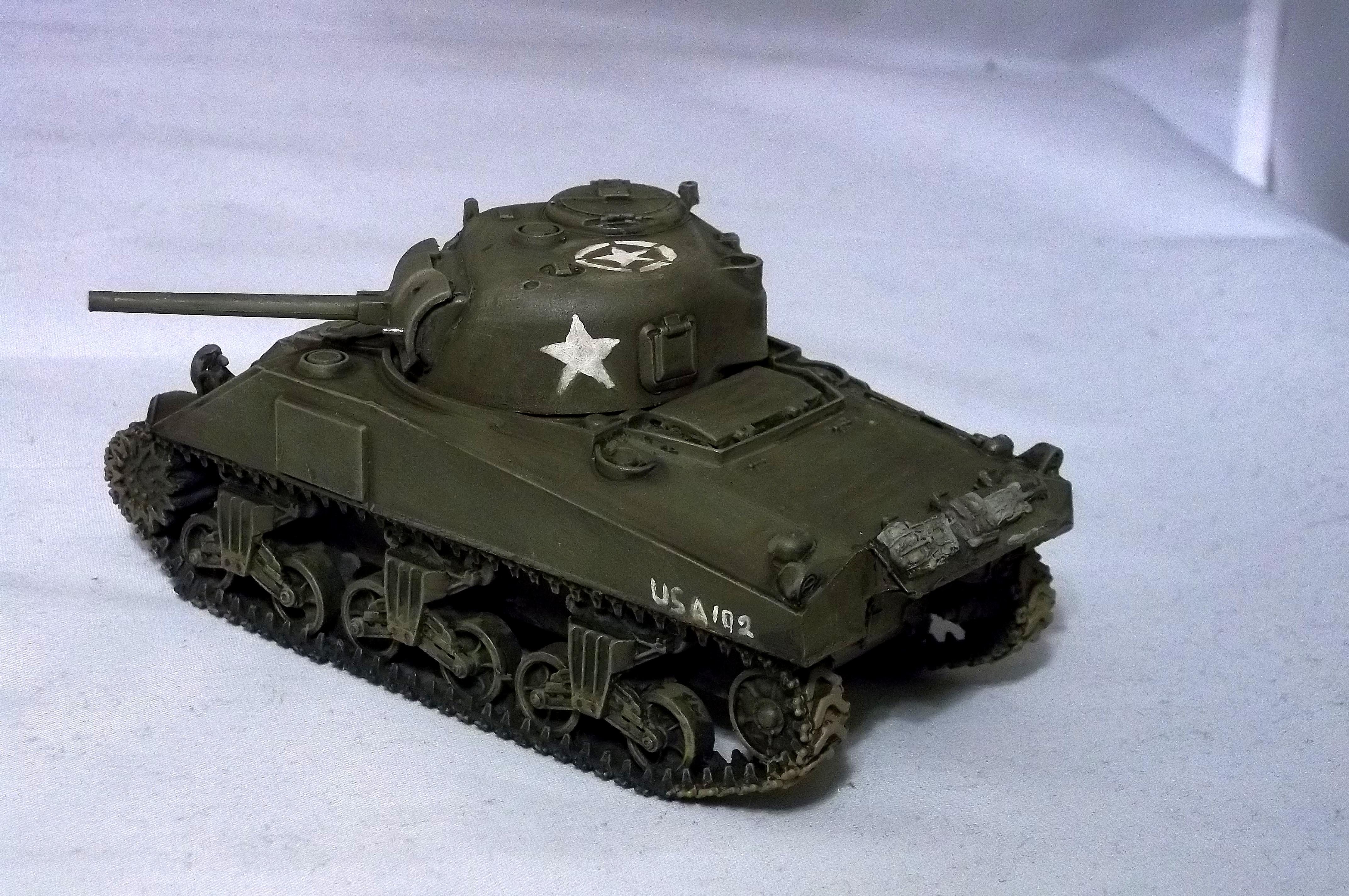 1/48th, Blitzkrieg Miniatures, Bolt Action, Sherman Tank, U.s., World War 2