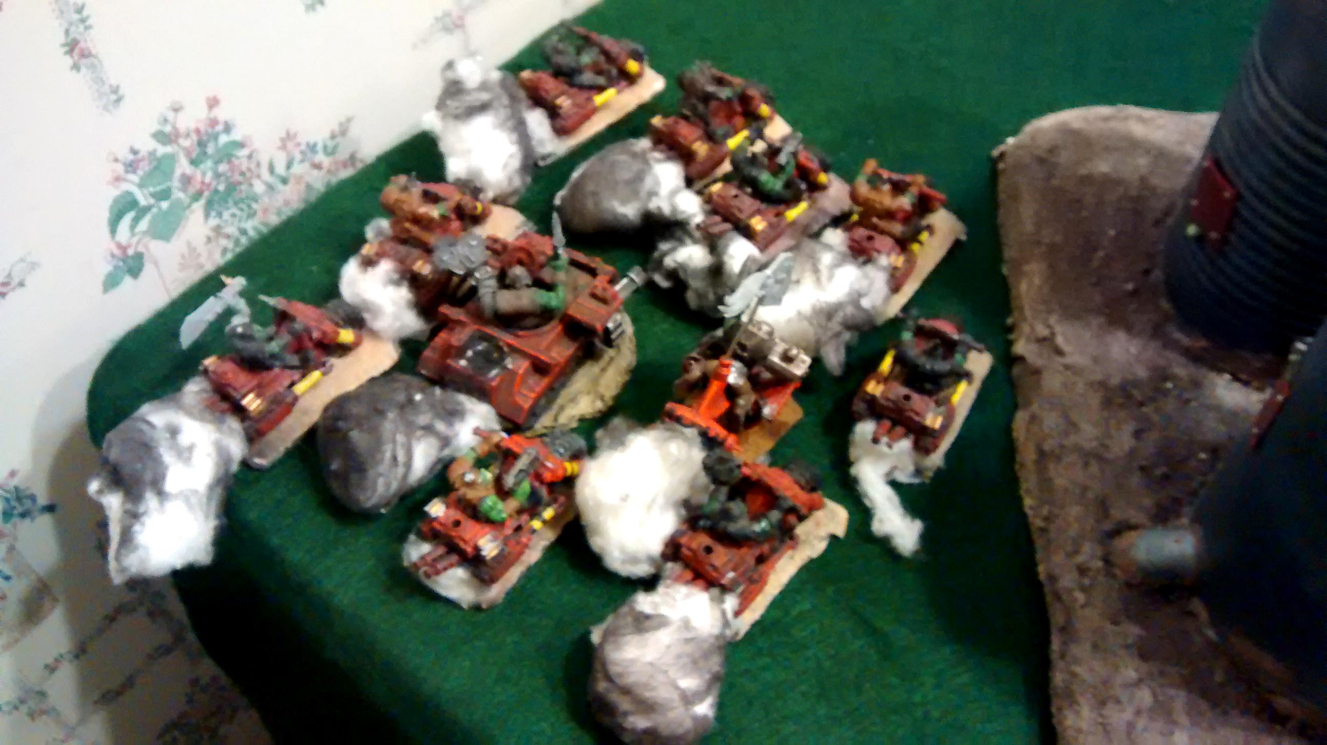 Bike, Orks, Smoke, Warbikers