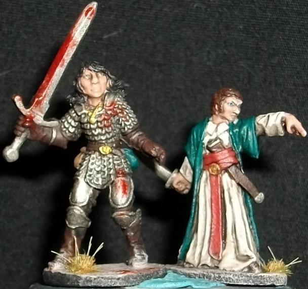 25mm, Armor, Chainmail, Dungeons &amp; Dragons, Dungeons And Dragons, Female, Fighter, Human, Mage, Male, Paladin, Ral Partha, Robes