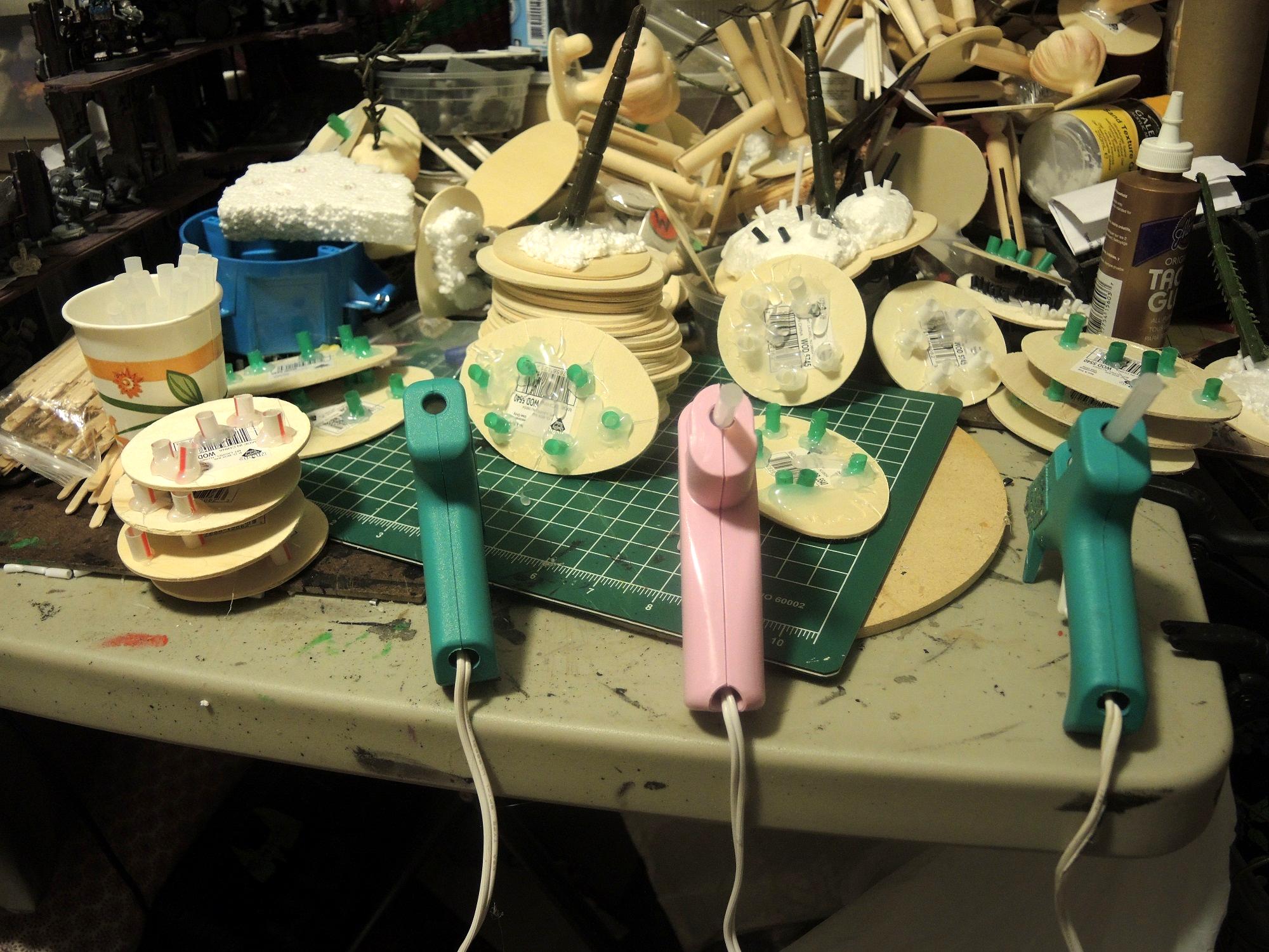 Commissions, Hotglue, Terrain, Waaazag, Work In Progress