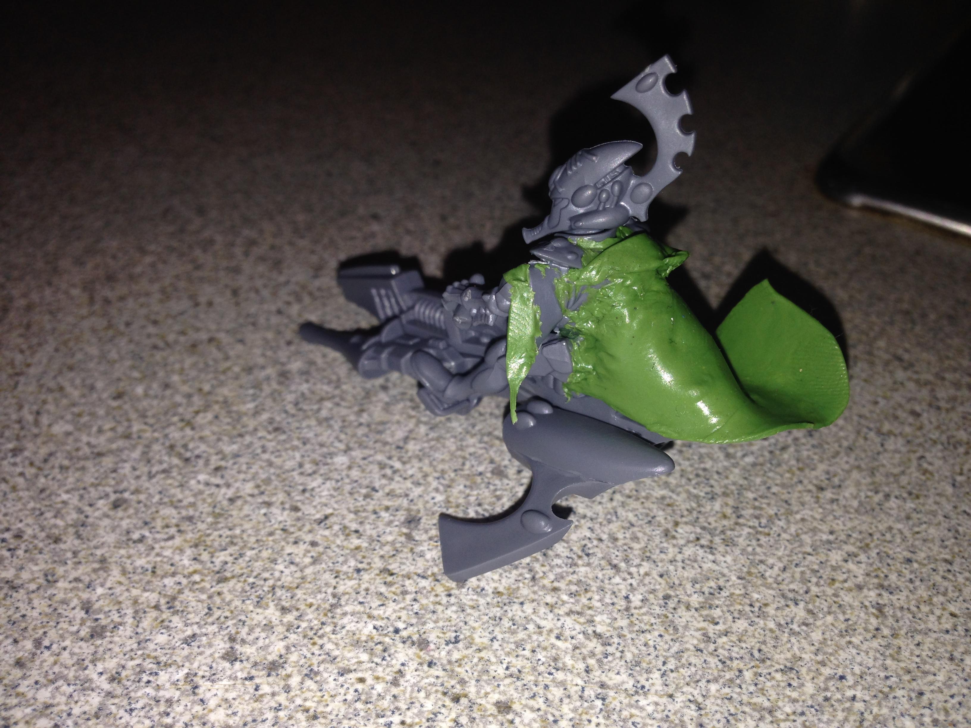First attempt at green stuff with Farseer on Jetbike