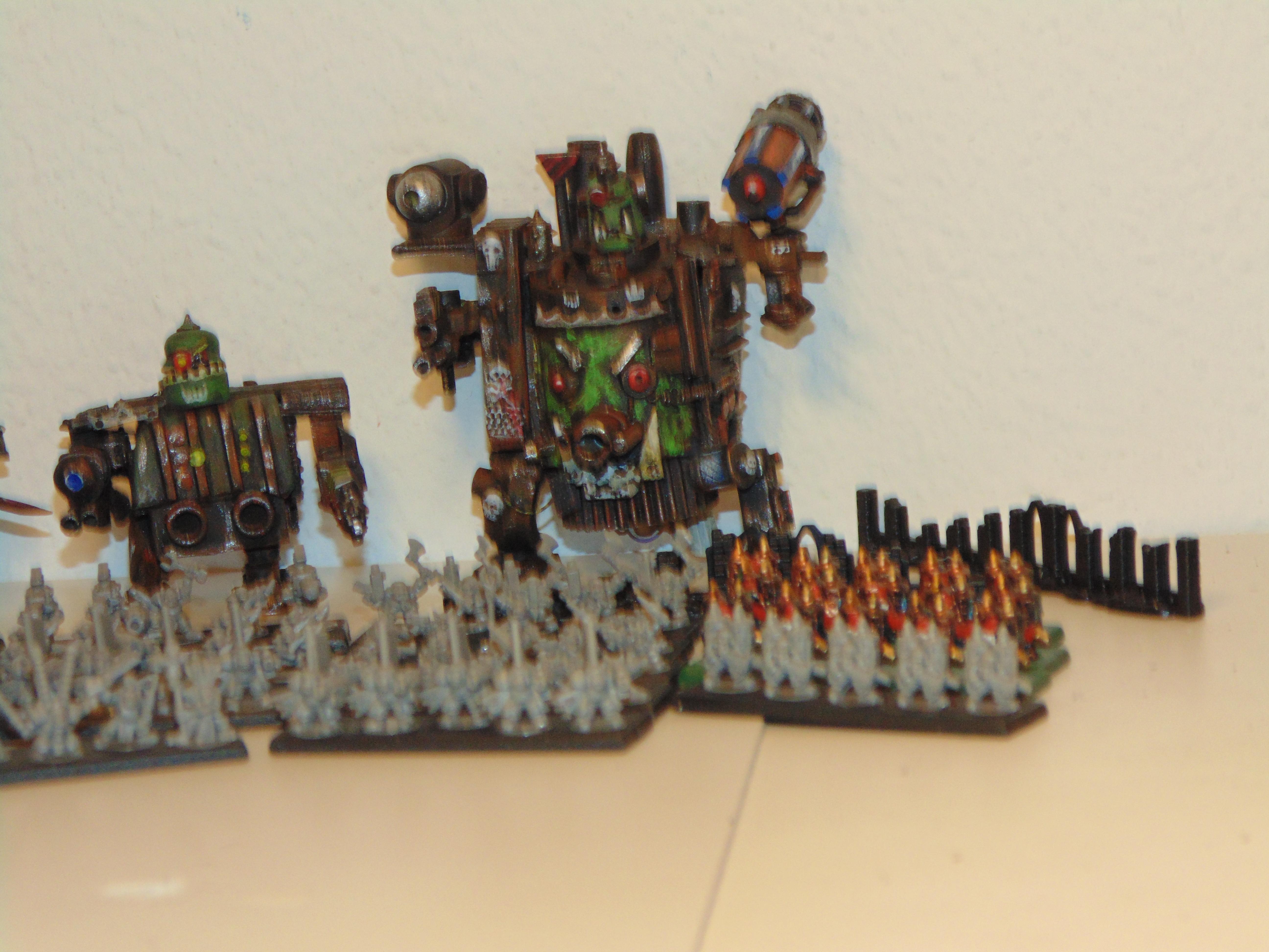 6mm, Army, Conversion, Epic, Gargant, Green, Mob, Nob, Oldhammer, Orks, Scratch, Scratch Build, Stampfa, Stompa, Superstompa, Waaagh, Warhammer 40,000
