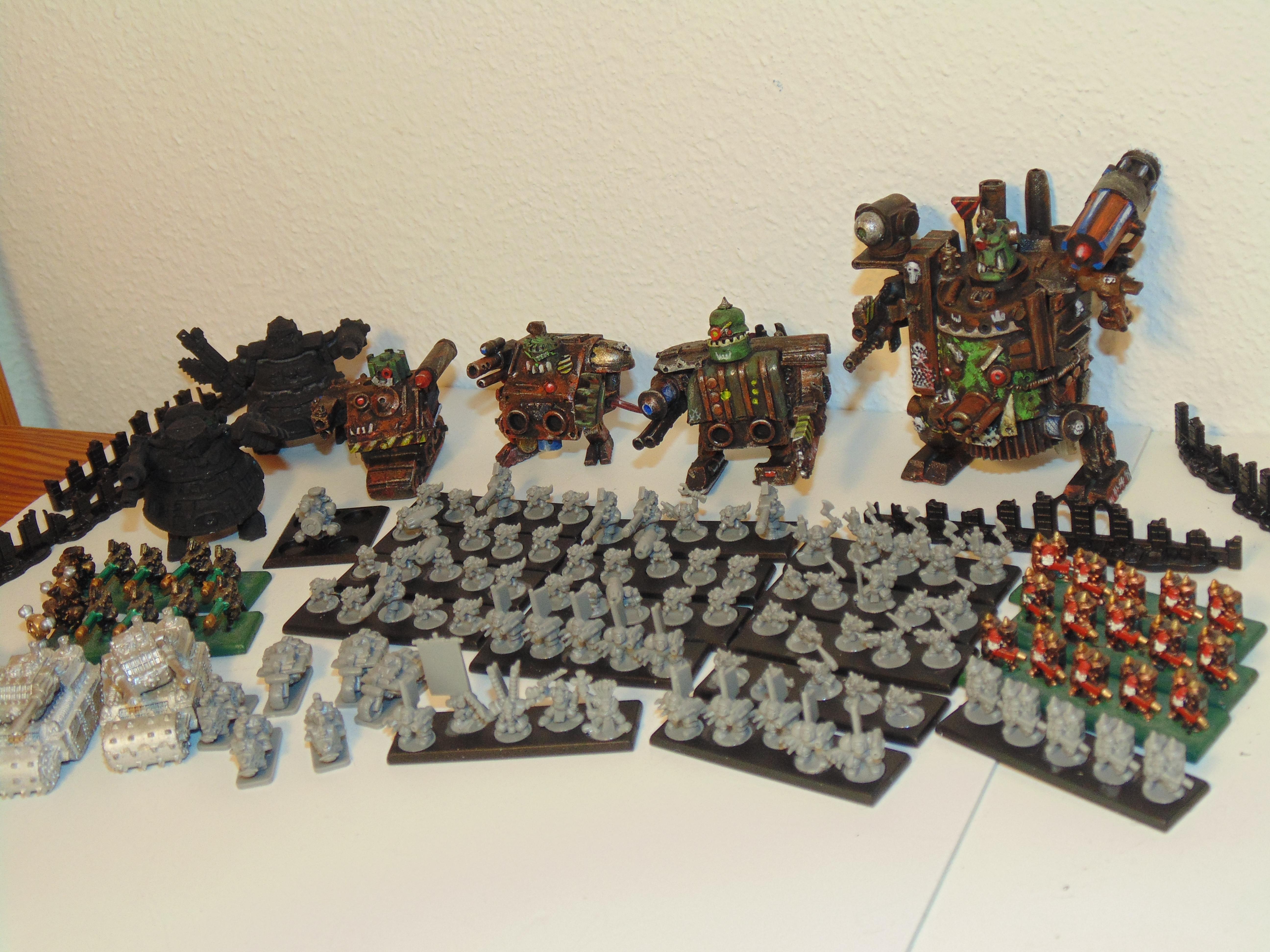 6mm, Army, Conversion, Epic, Gargant, Green, Mob, Nob, Oldhammer, Orks, Scratch, Scratch Build, Stampfa, Stompa, Superstompa, Waaagh, Warhammer 40,000