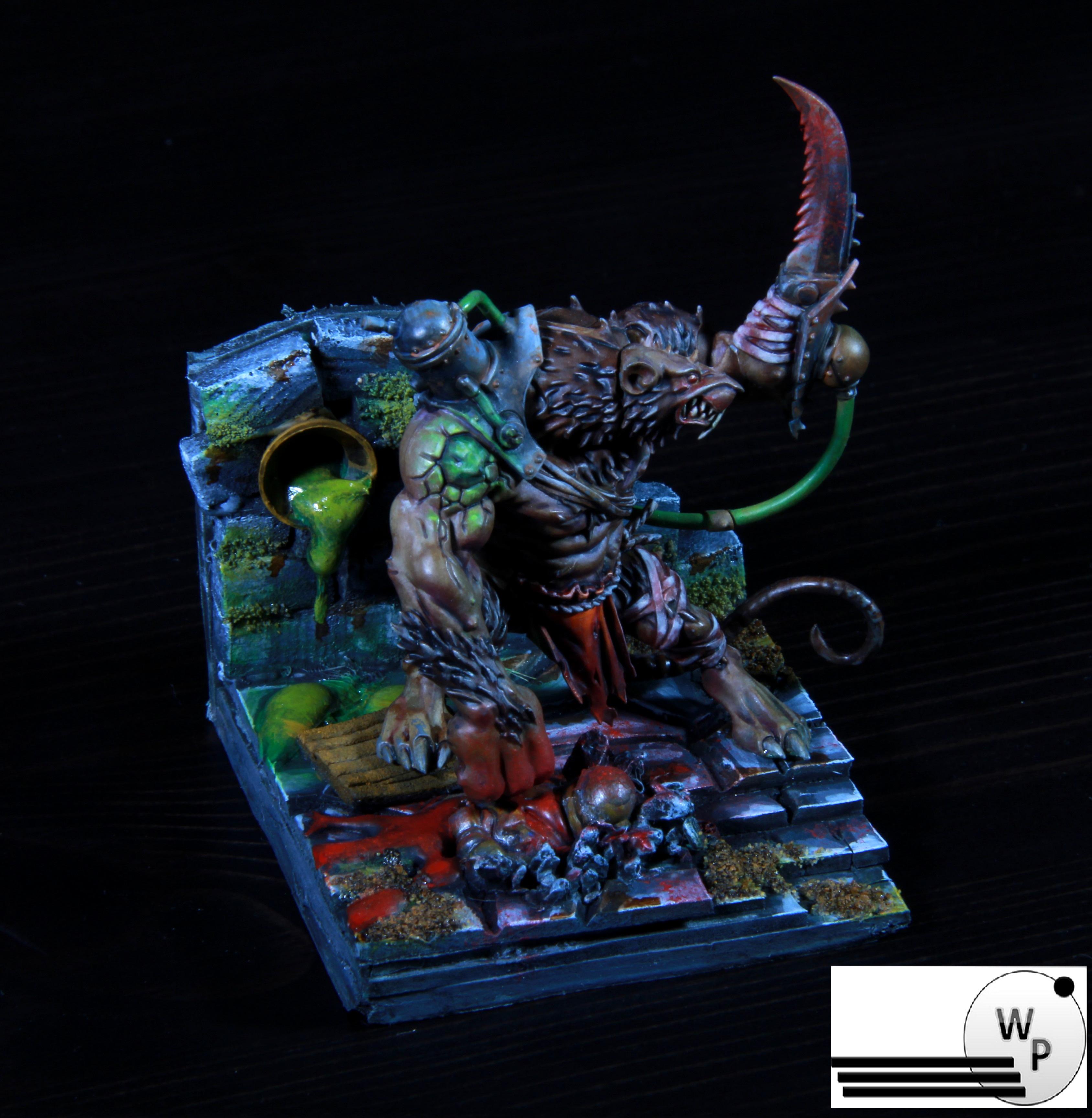 Eavy, Golden Tom, Metal, Ogres, Paintjob, Rat, Skaven, Warhammer 40,000, Warhammer Fantasy