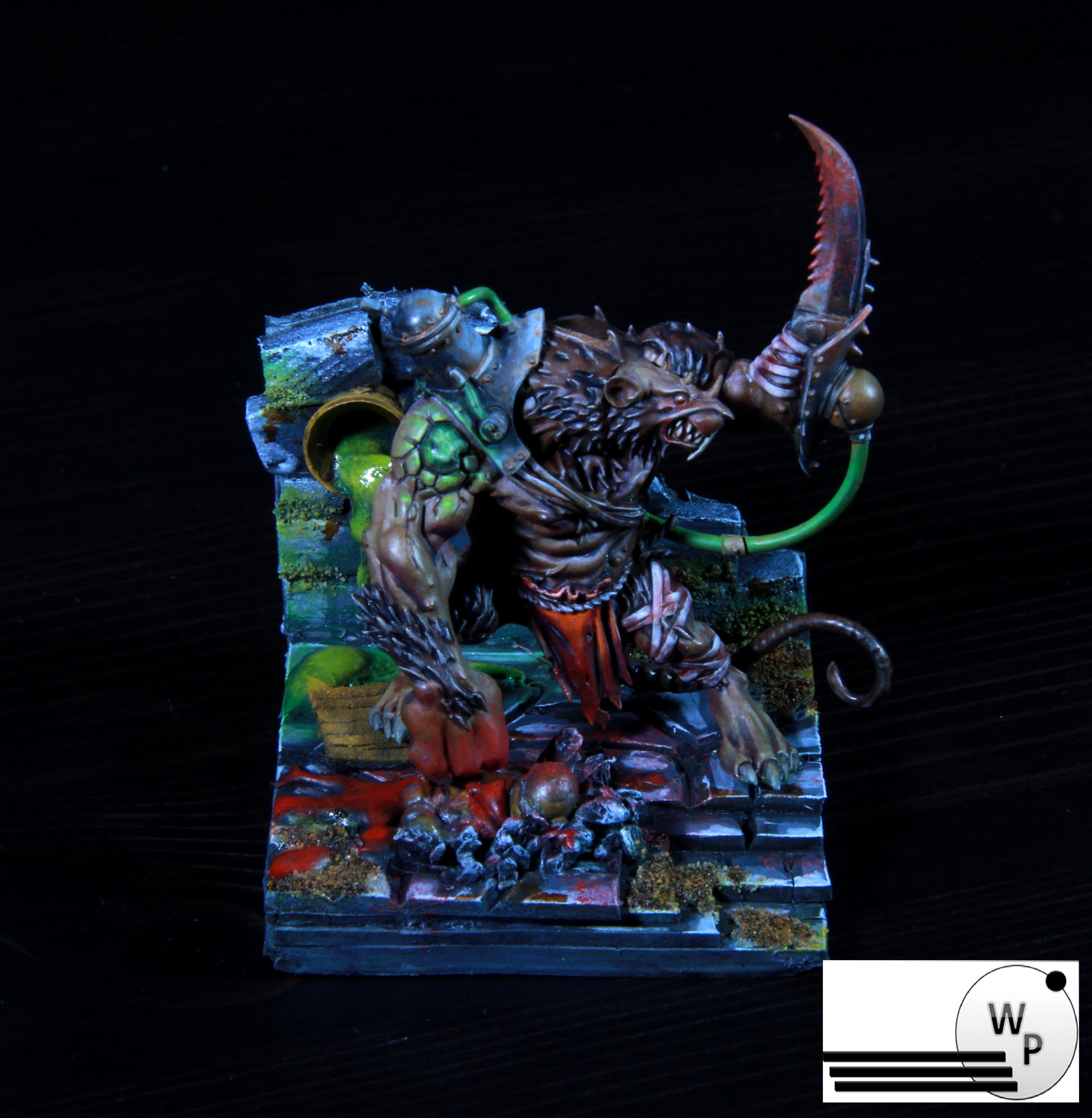 Eavy, Golden Tom, Metal, Ogres, Paintjob, Rat, Skaven, Warhammer 40,000, Warhammer Fantasy