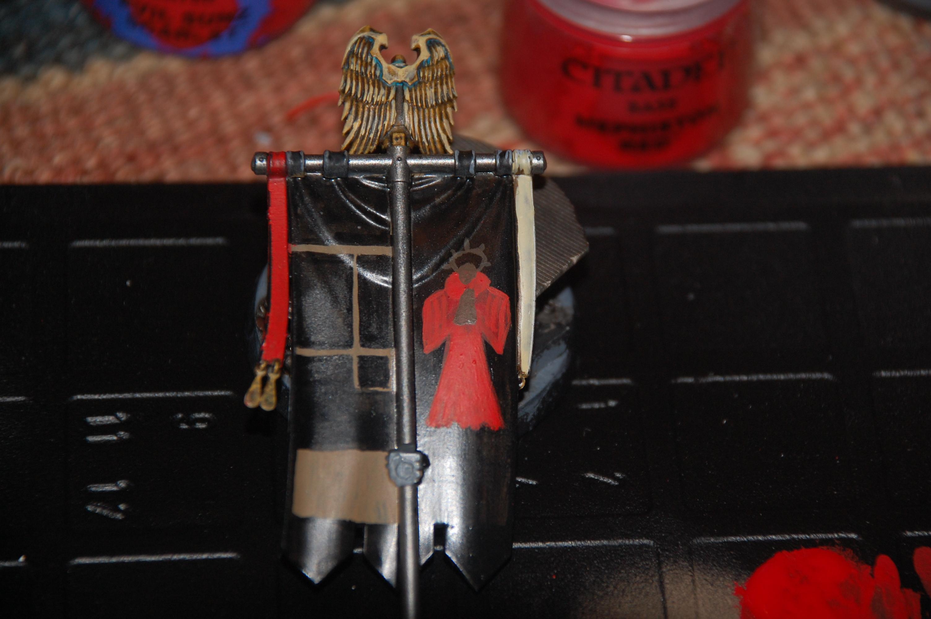 And the start of painting the little freehand on the back