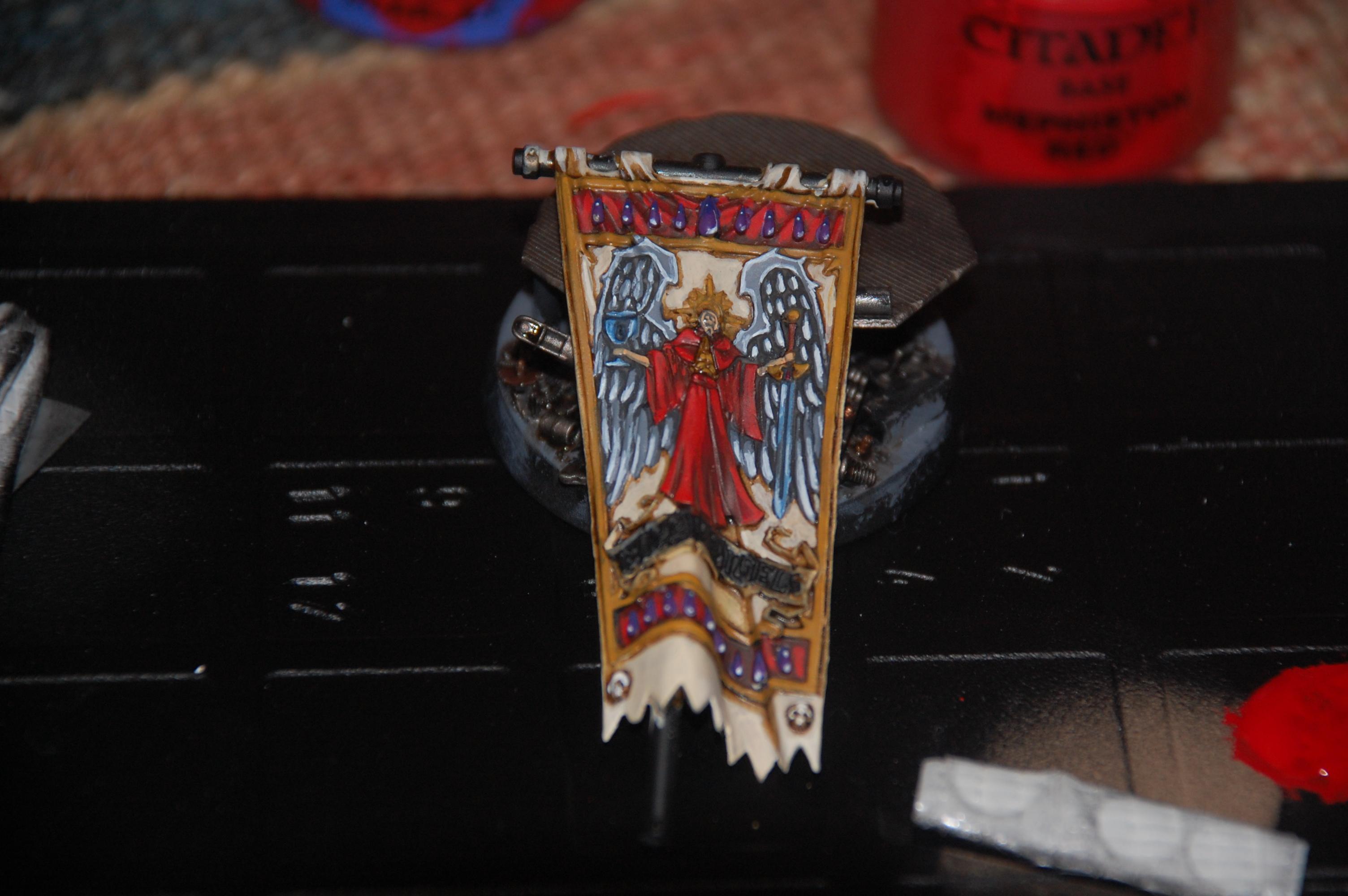 Blood Angels, Inspiratiion for the back of the termie banner